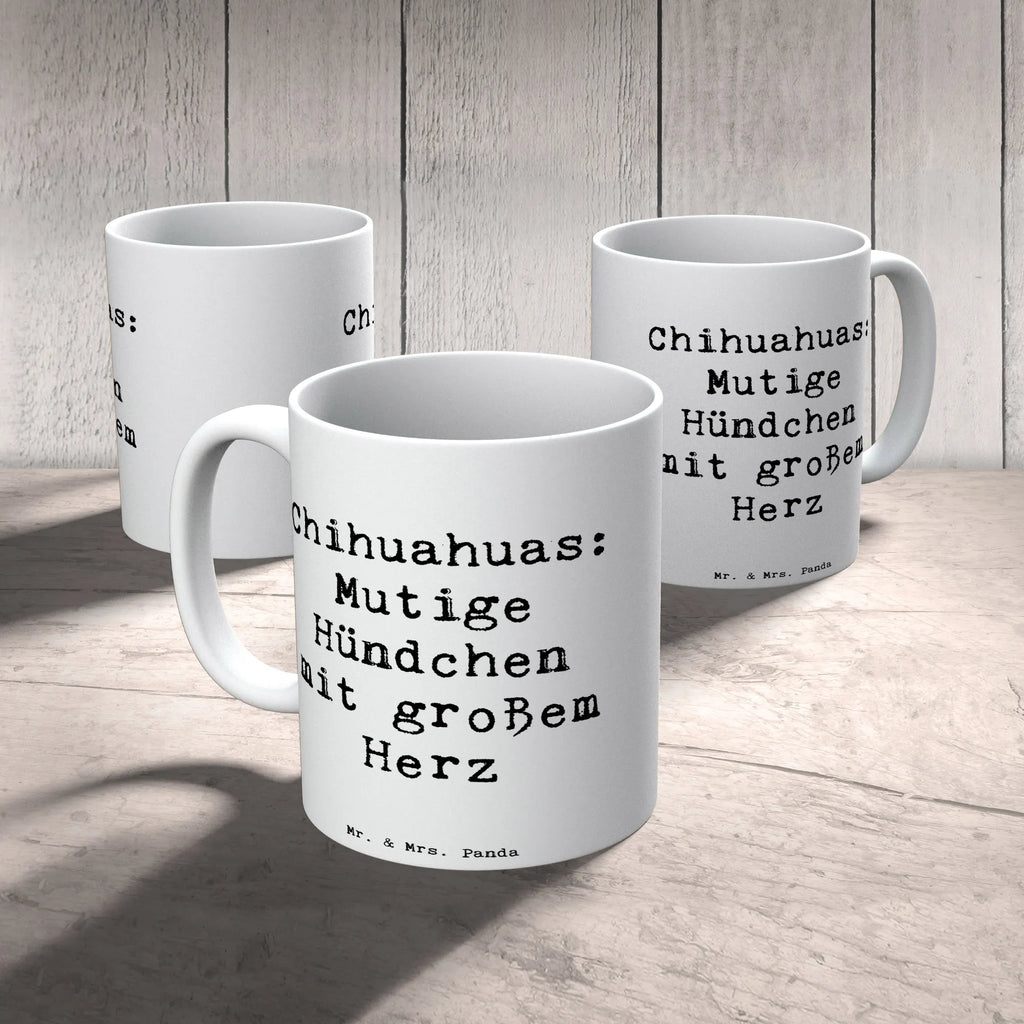 Tasse Spruch Chihuahua Mut Porzellantasse, Tasse mit Motiven, Tasse mit Zitaten, Keramiktasse, Teetasse, Tasse, Bürotasse, Kaffeetasse, Geschenktasse, Hund, Hunderasse, Rassehund, Hundebesitzer, Geschenk, Tierfreund, Schenken, Welpe