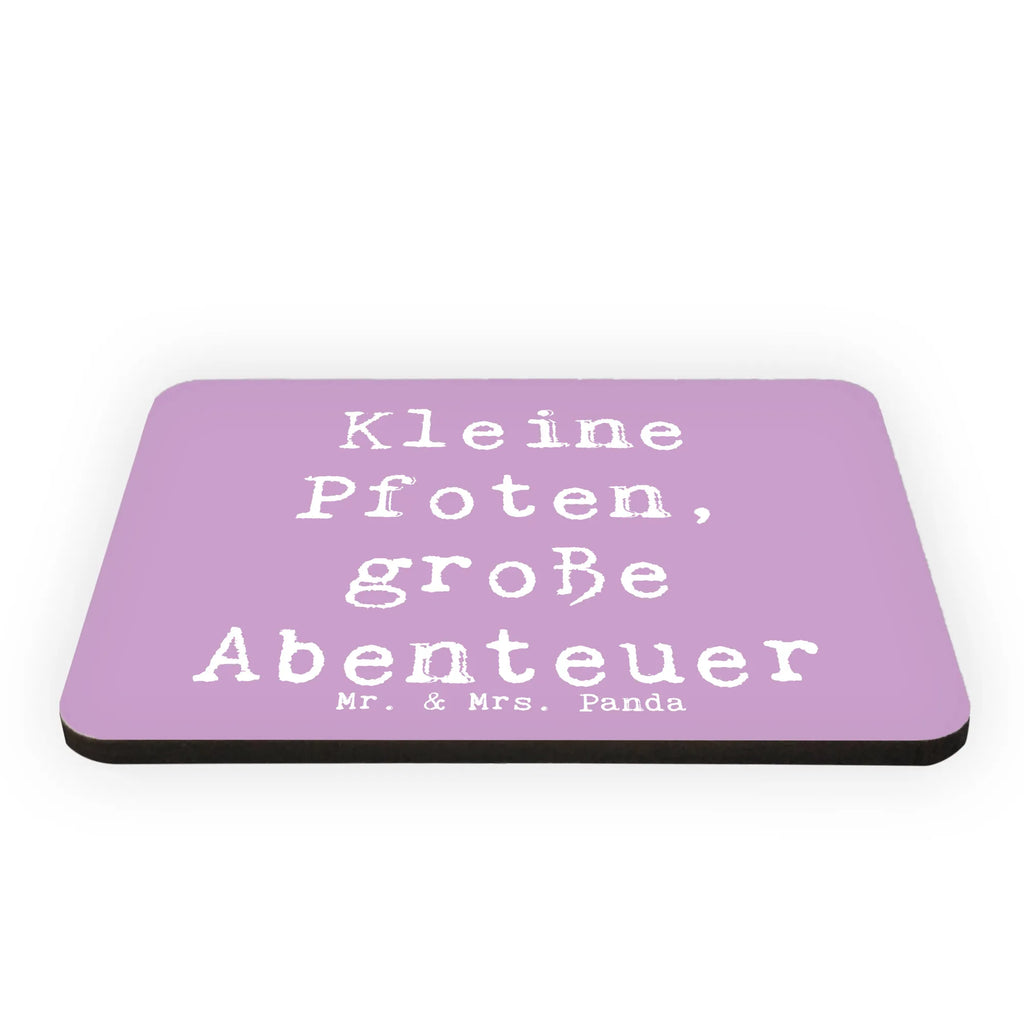Magnet Saying Kleine Pfoten, große Abenteuer Notiz Magnet, Dekomagnet, Kühlschrankmagnet, Pinnwandmagnet, Souvenir Magnet, Motivmagnete, Whiteboard Magnet, Kühlschrank Dekoration, Hund, Hunderasse, Rassehund, Hundebesitzer, Geschenk, Tierfreund, Schenken, Welpe