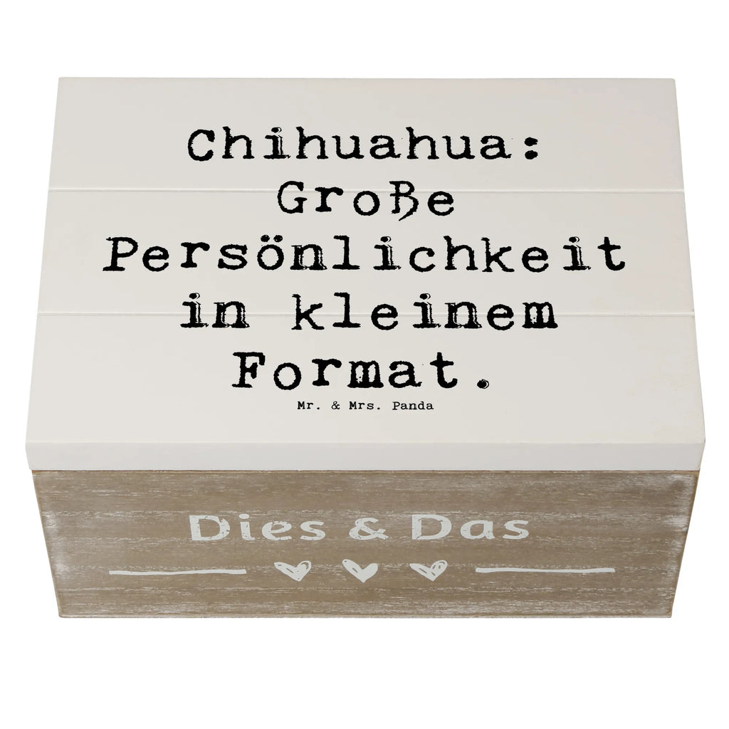 Holzkiste Spruch Chihuahua Persönlichkeit Geschenkbox, Kiste, Schatulle, Erinnerungskiste, Erinnerungsbox, Geschenkdose, Holzkiste, Truhe, Aufbewahrungsbox, XXL, Schatzkiste, Dekokiste, Hund, Hunderasse, Rassehund, Hundebesitzer, Geschenk, Tierfreund, Schenken, Welpe