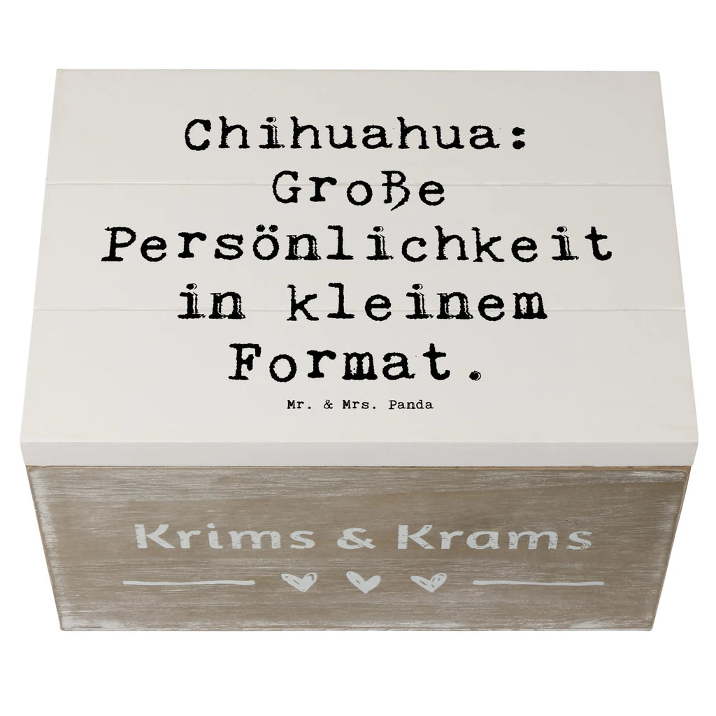 Holzkiste Spruch Chihuahua Persönlichkeit Geschenkbox, Kiste, Schatulle, Erinnerungskiste, Erinnerungsbox, Geschenkdose, Holzkiste, Truhe, Aufbewahrungsbox, XXL, Schatzkiste, Dekokiste, Hund, Hunderasse, Rassehund, Hundebesitzer, Geschenk, Tierfreund, Schenken, Welpe