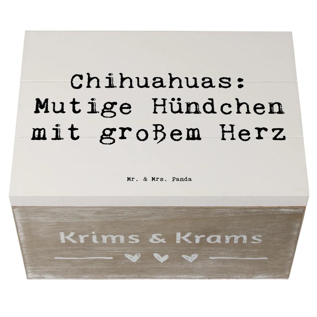 Holzkiste Spruch Chihuahua Mut Kiste, Schatulle, Erinnerungskiste, Truhe, Geschenkbox, XXL, Erinnerungsbox, Schatzkiste, Holzkiste, Geschenkdose, Dekokiste, Aufbewahrungsbox, Hund, Hunderasse, Rassehund, Hundebesitzer, Geschenk, Tierfreund, Schenken, Welpe