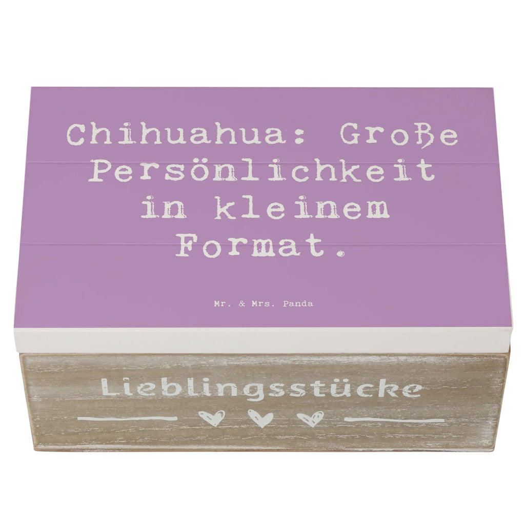 Holzkiste Spruch Chihuahua Persönlichkeit Geschenkbox, Kiste, Schatulle, Erinnerungskiste, Erinnerungsbox, Geschenkdose, Holzkiste, Truhe, Aufbewahrungsbox, XXL, Schatzkiste, Dekokiste, Hund, Hunderasse, Rassehund, Hundebesitzer, Geschenk, Tierfreund, Schenken, Welpe