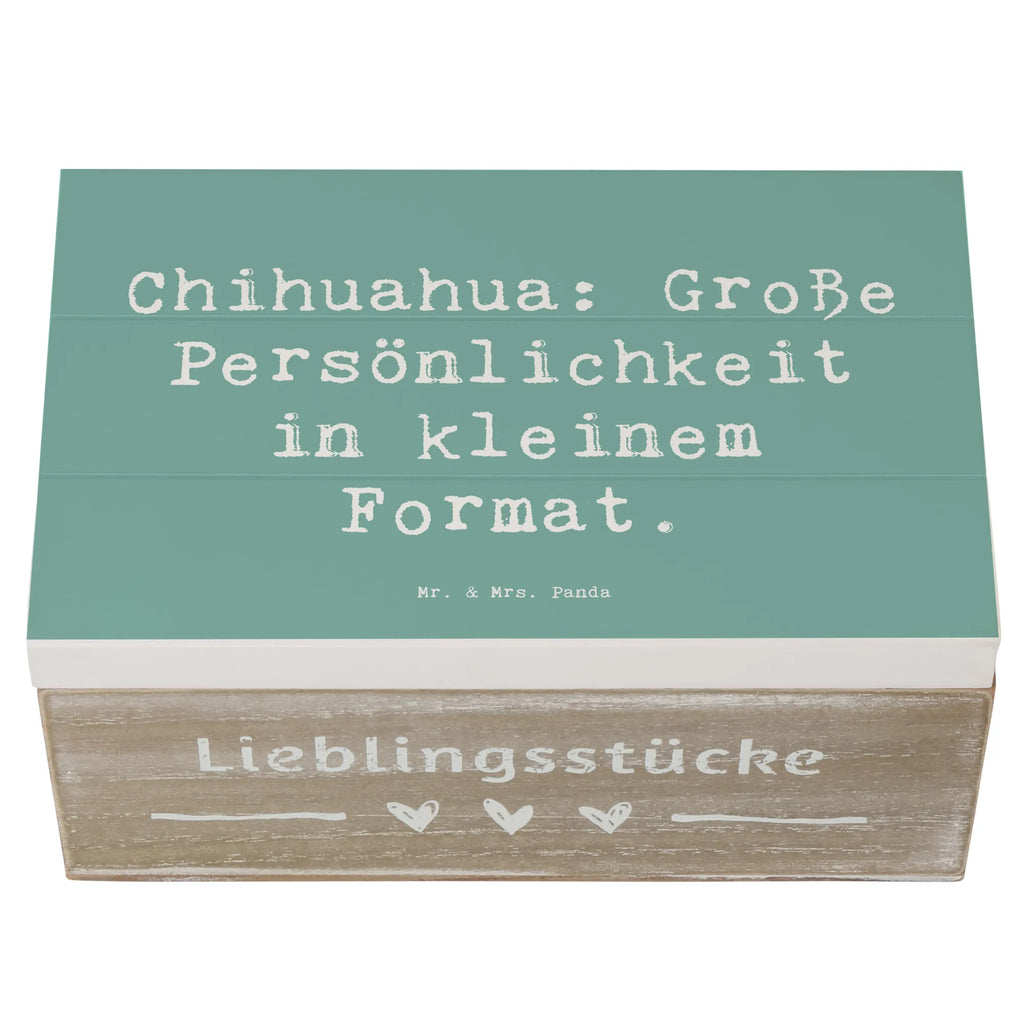 Holzkiste Spruch Chihuahua Persönlichkeit Geschenkbox, Kiste, Schatulle, Erinnerungskiste, Erinnerungsbox, Geschenkdose, Holzkiste, Truhe, Aufbewahrungsbox, XXL, Schatzkiste, Dekokiste, Hund, Hunderasse, Rassehund, Hundebesitzer, Geschenk, Tierfreund, Schenken, Welpe