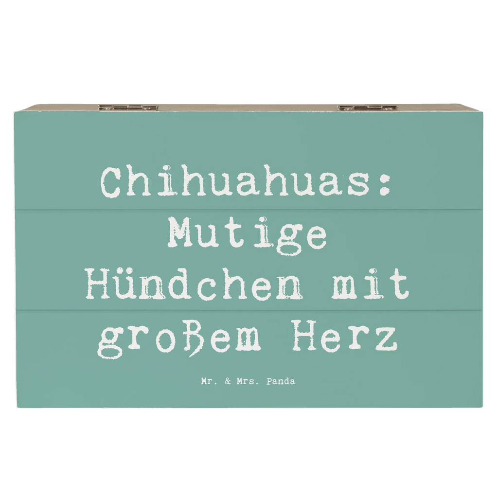 Holzkiste Spruch Chihuahua Mut Kiste, Schatulle, Erinnerungskiste, Truhe, Geschenkbox, XXL, Erinnerungsbox, Schatzkiste, Holzkiste, Geschenkdose, Dekokiste, Aufbewahrungsbox, Hund, Hunderasse, Rassehund, Hundebesitzer, Geschenk, Tierfreund, Schenken, Welpe