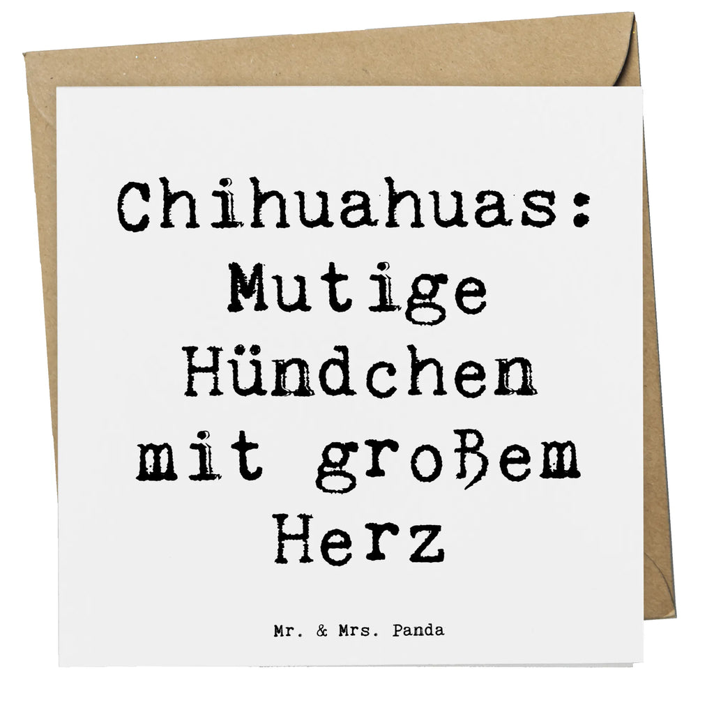 Deluxe Card Saying Chihuahuas: Mutige Hündchen mit großem Herz Karte, Hochzeitskarte, Glückwunschkarte, Geburtstagskarte, Klappkarte, Hochwertige Klappkarte, Hochwertige Grußkarte, Grußkarte, Einladungskarte, Hund, Hunderasse, Rassehund, Hundebesitzer, Geschenk, Tierfreund, Schenken, Welpe