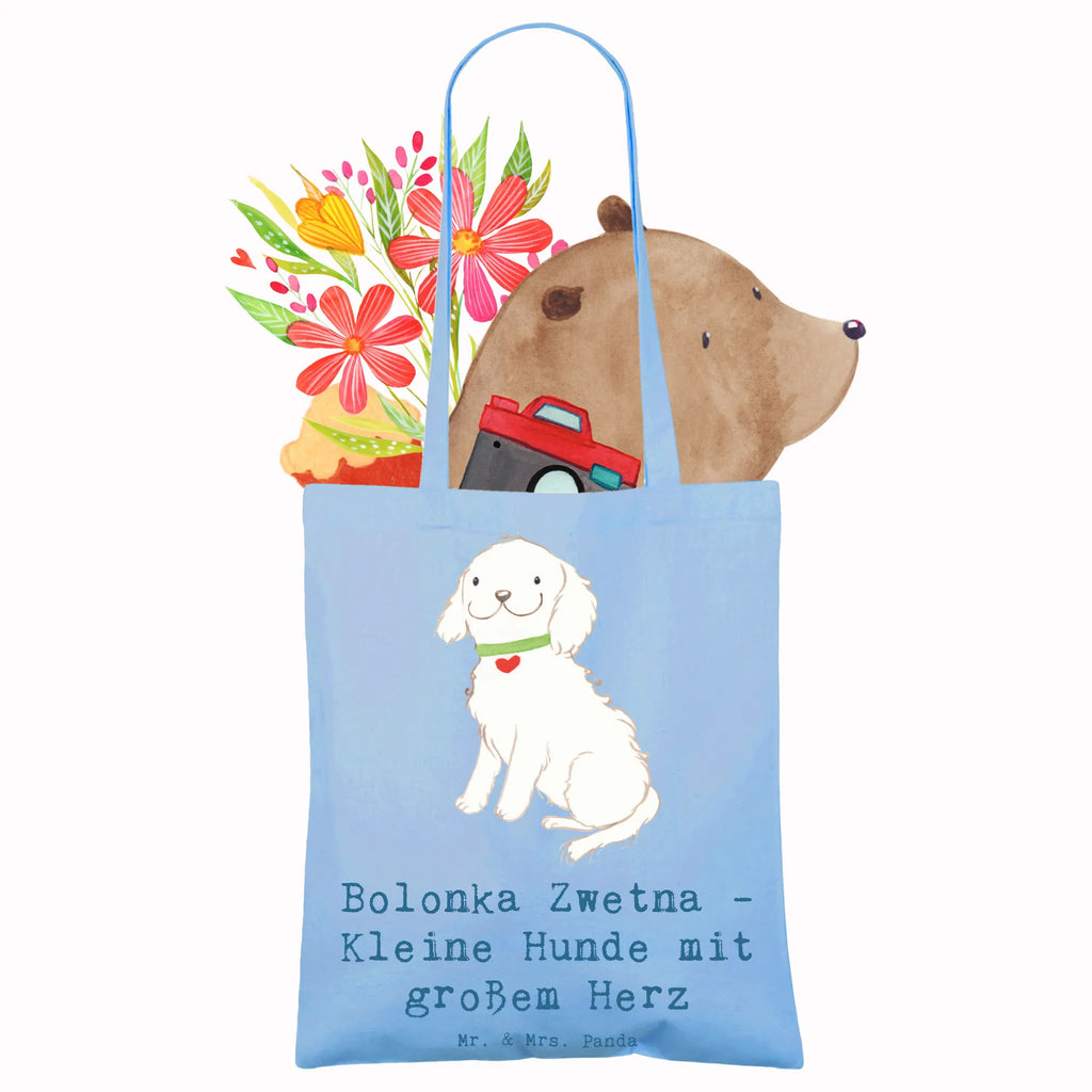 Tote bag Bolonka Zwetna - Kleine Hunde mit großem Herz Badetasche, Stoffbeutel, Beuteltasche, Tasche, Einkaufstasche, Einkaufstüte, Schultertasche, Shopper, Jutebeutel, Umhängetasche, Tragetasche, Strandtasche, Beutel, Laptoptasche, Stofftasche, Jutetasche, Hund, Hunderasse, Rassehund, Hundebesitzer, Geschenk, Tierfreund, Schenken, Welpe