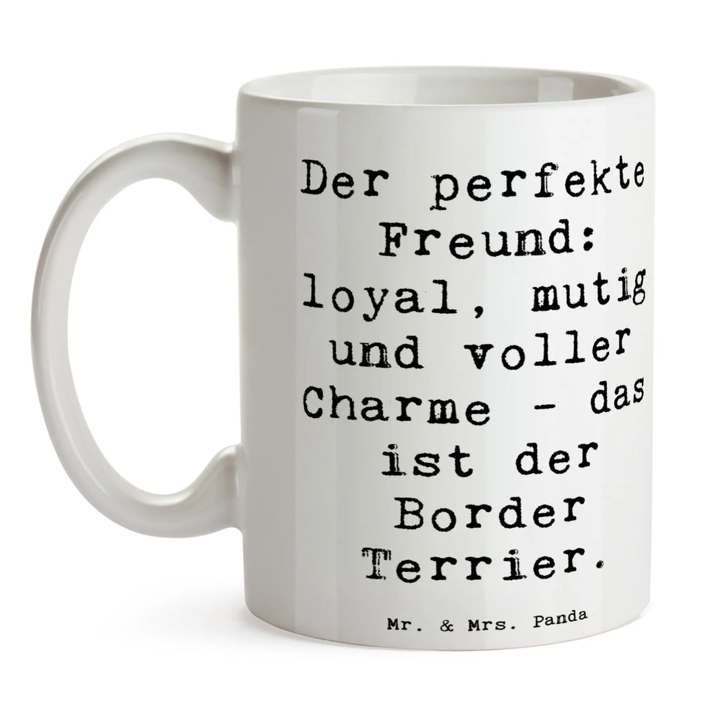 Tasse Spruch Border Terrier Freund Keramiktasse, Tasse mit Zitaten, Teetasse, Bürotasse, Tasse mit Motiven, Porzellantasse, Geschenktasse, Tasse, Kaffeetasse, Hund, Hunderasse, Rassehund, Hundebesitzer, Geschenk, Tierfreund, Schenken, Welpe