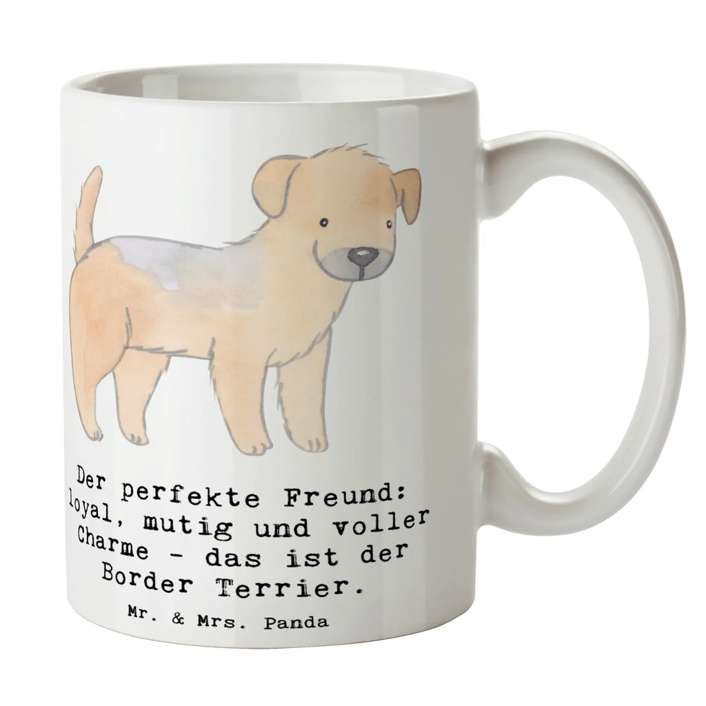 Tasse Border Terrier Freund Bürotasse, Geschenktasse, Teetasse, Kaffeetasse, Porzellantasse, Tasse mit Motiven, Tasse mit Zitaten, Keramiktasse, Tasse, Hund, Hunderasse, Rassehund, Hundebesitzer, Geschenk, Tierfreund, Schenken, Welpe