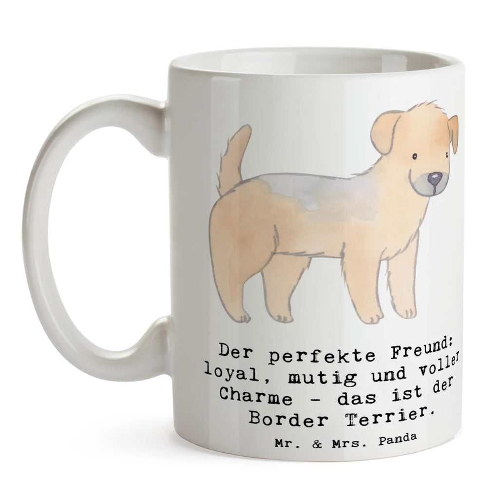 Tasse Border Terrier Freund Bürotasse, Geschenktasse, Teetasse, Kaffeetasse, Porzellantasse, Tasse mit Motiven, Tasse mit Zitaten, Keramiktasse, Tasse, Hund, Hunderasse, Rassehund, Hundebesitzer, Geschenk, Tierfreund, Schenken, Welpe