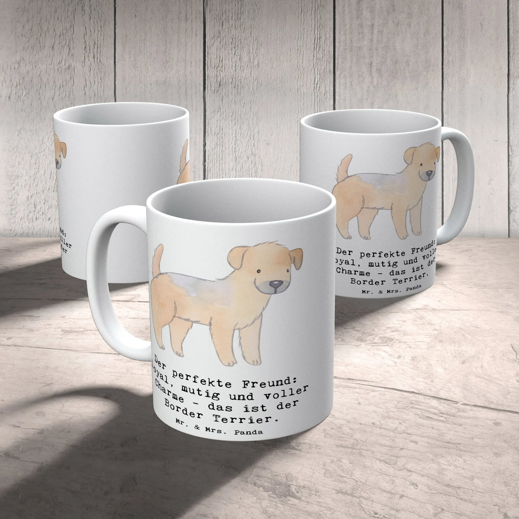 Tasse Border Terrier Freund Bürotasse, Geschenktasse, Teetasse, Kaffeetasse, Porzellantasse, Tasse mit Motiven, Tasse mit Zitaten, Keramiktasse, Tasse, Hund, Hunderasse, Rassehund, Hundebesitzer, Geschenk, Tierfreund, Schenken, Welpe