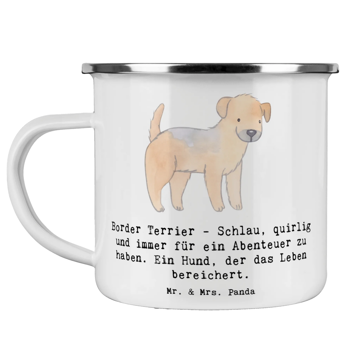 Camping Emaille Tasse Border Terrier Abenteuer Haferl, wandertasse, Kaffeepott, becher emaille, outdoortasse, Outdoor Tasse, Pott, Campingtasse, Teetasse, Campingbecher, emaillebecher, wanderbecher, metallbecher, reisetasse, blechbecher, Blechtasse, Reisebecher, Emailletasse, Emaille Becher, Motivtasse, Outdoor Becher, Emaille Tasse, Tasse Emaille, Teebecher, Geschenk, Schenken, Hund, Hunderasse, Rassehund, Hundebesitzer, Tierfreund, Welpe
