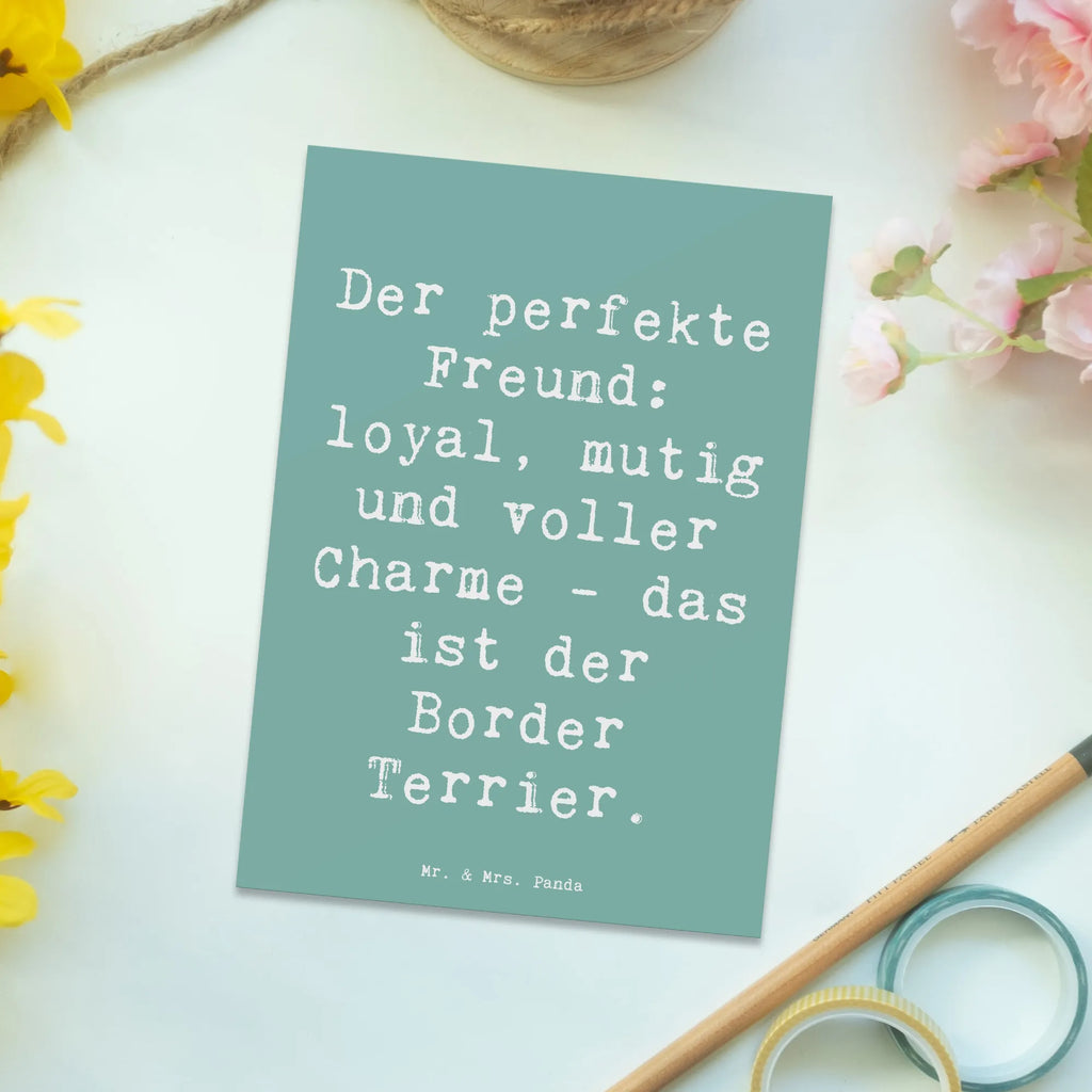 Postkarte Spruch Border Terrier Freund Geschenkkarte, Einladung, Einladung Geburtstag, Geburtstagskarte, Grußkarte, Einladungskarte, Karte, Ansichtskarten, Einladungskarten Geburtstag, Postkarte, Dankeskarte, Ansichtskarte, Hund, Hunderasse, Rassehund, Hundebesitzer, Geschenk, Tierfreund, Schenken, Welpe