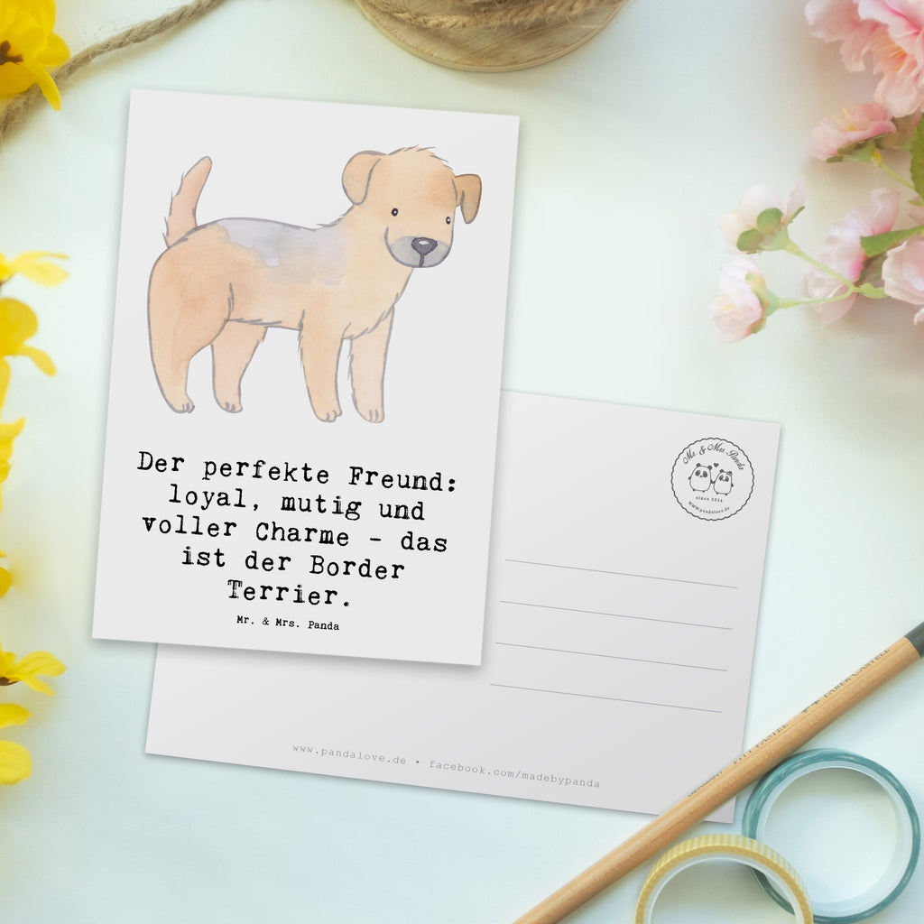 Postkarte Border Terrier Freund Postkarte, Geburtstagskarte, Einladung Geburtstag, Ansichtskarten, Einladungskarten Geburtstag, Einladung, Karte, Dankeskarte, Grußkarte, Geschenkkarte, Ansichtskarte, Einladungskarte, Hund, Hunderasse, Rassehund, Hundebesitzer, Geschenk, Tierfreund, Schenken, Welpe