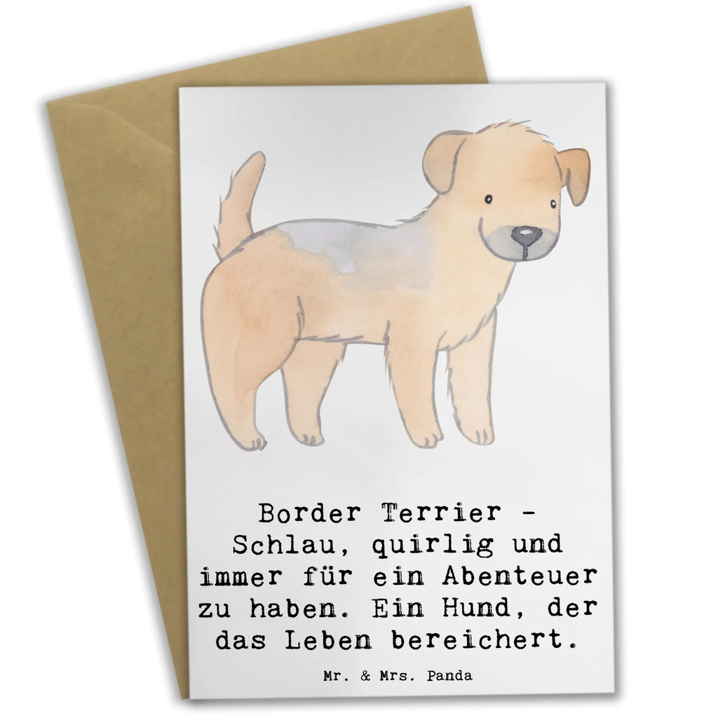 Grußkarte Border Terrier Abenteuer Geburtstagskarte, Grußkarte, Glückwunschkarte, Karte, Hochzeitskarte, Klappkarte, Ansichtskarten, Einladungskarte, Hund, Hunderasse, Rassehund, Hundebesitzer, Geschenk, Tierfreund, Schenken, Welpe