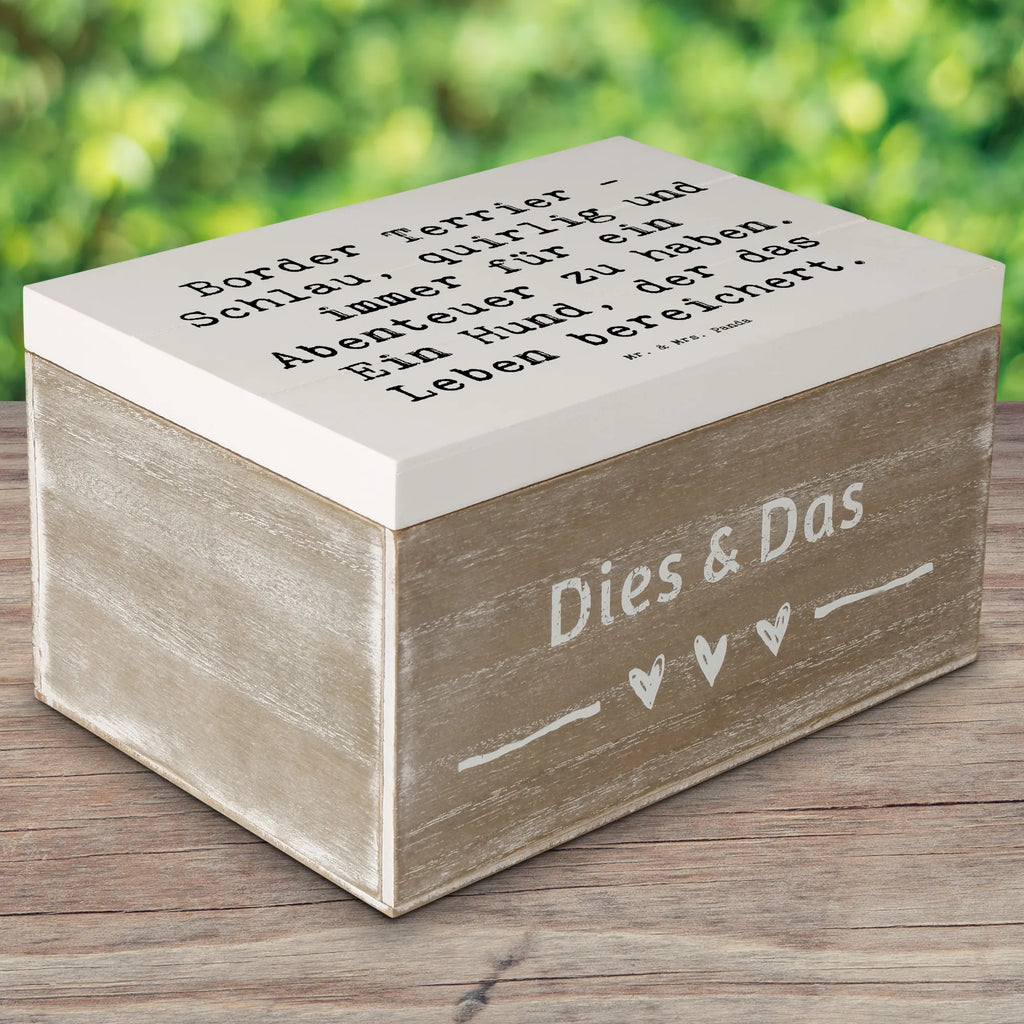 Holzkiste Spruch Border Terrier Abenteuer XXL, Dekokiste, Holzkiste, Aufbewahrungsbox, Erinnerungskiste, Truhe, Geschenkbox, Kiste, Schatzkiste, Erinnerungsbox, Schatulle, Geschenkdose, Hund, Hunderasse, Rassehund, Hundebesitzer, Geschenk, Tierfreund, Schenken, Welpe