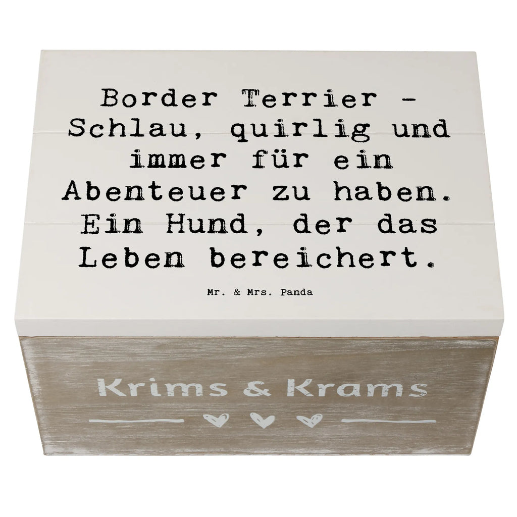 Holzkiste Spruch Border Terrier Abenteuer XXL, Dekokiste, Holzkiste, Aufbewahrungsbox, Erinnerungskiste, Truhe, Geschenkbox, Kiste, Schatzkiste, Erinnerungsbox, Schatulle, Geschenkdose, Hund, Hunderasse, Rassehund, Hundebesitzer, Geschenk, Tierfreund, Schenken, Welpe