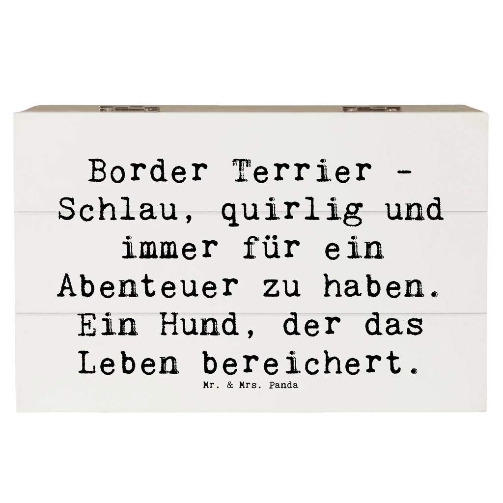 Holzkiste Spruch Border Terrier Abenteuer XXL, Dekokiste, Holzkiste, Aufbewahrungsbox, Erinnerungskiste, Truhe, Geschenkbox, Kiste, Schatzkiste, Erinnerungsbox, Schatulle, Geschenkdose, Hund, Hunderasse, Rassehund, Hundebesitzer, Geschenk, Tierfreund, Schenken, Welpe