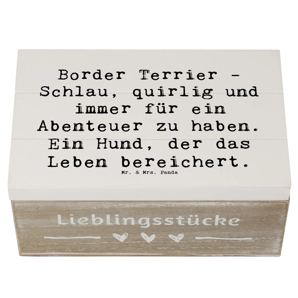 Holzkiste Spruch Border Terrier Abenteuer XXL, Dekokiste, Holzkiste, Aufbewahrungsbox, Erinnerungskiste, Truhe, Geschenkbox, Kiste, Schatzkiste, Erinnerungsbox, Schatulle, Geschenkdose, Hund, Hunderasse, Rassehund, Hundebesitzer, Geschenk, Tierfreund, Schenken, Welpe