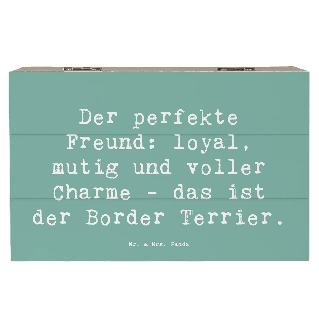 Wooden chest Saying Der perfekte Freund: loyal, mutig und voller Charme - das ist der Border Terrier. Erinnerungskiste, Schatulle, Truhe, XXL, Kiste, Dekokiste, Schatzkiste, Aufbewahrungsbox, Erinnerungsbox, Geschenkbox, Geschenkdose, Holzkiste, Hund, Hunderasse, Rassehund, Hundebesitzer, Geschenk, Tierfreund, Schenken, Welpe