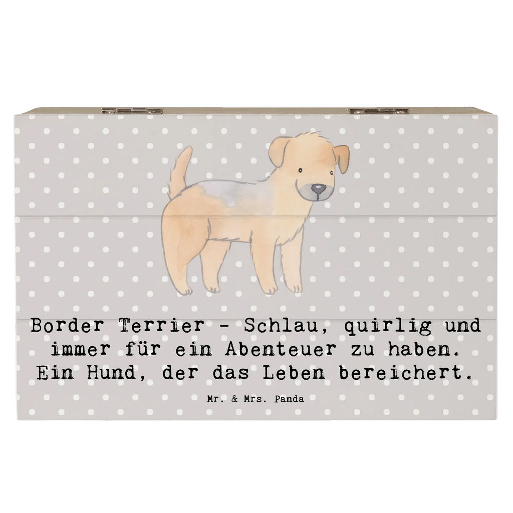 Holzkiste Border Terrier Abenteuer Dekokiste, Holzkiste, Schatzkiste, Erinnerungsbox, Truhe, Geschenkbox, XXL, Erinnerungskiste, Schatulle, Kiste, Geschenkdose, Aufbewahrungsbox, Hund, Hunderasse, Rassehund, Hundebesitzer, Geschenk, Tierfreund, Schenken, Welpe