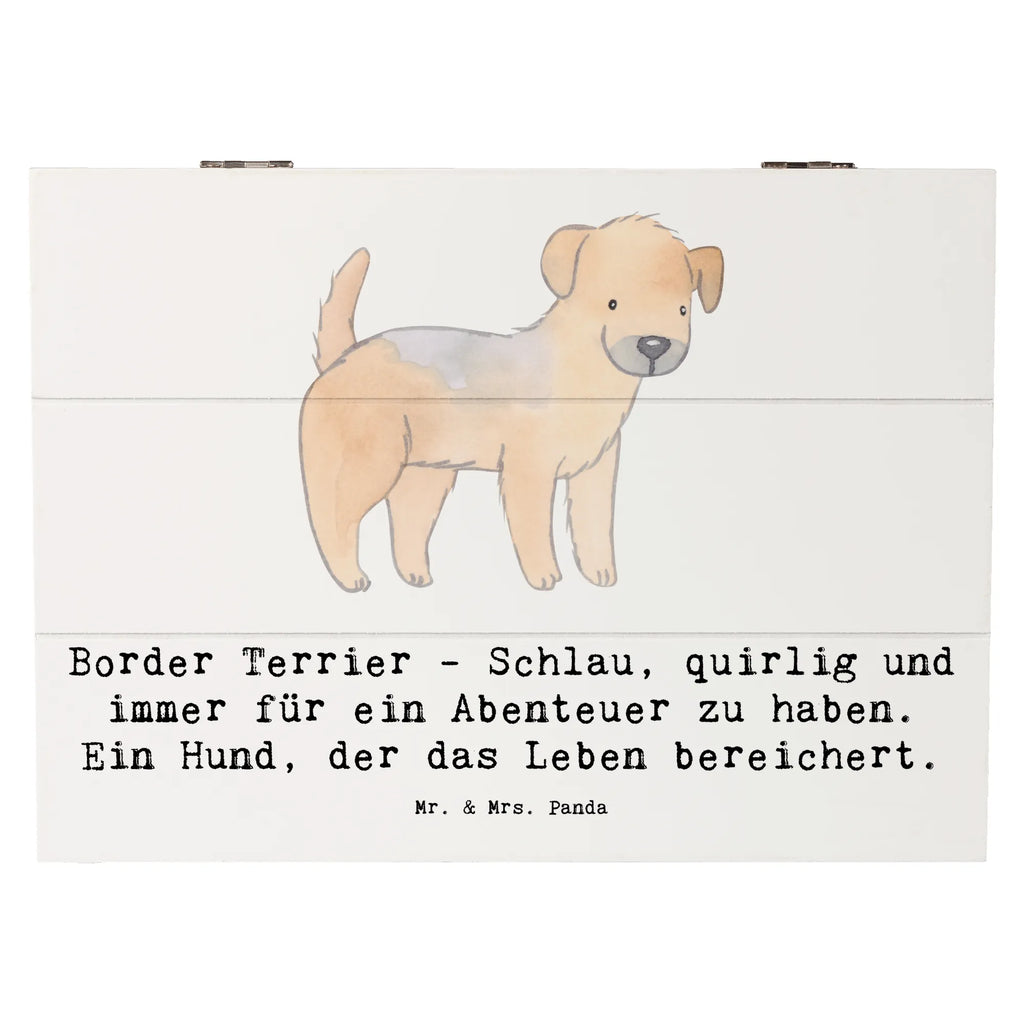 Holzkiste Border Terrier Abenteuer Dekokiste, Holzkiste, Schatzkiste, Erinnerungsbox, Truhe, Geschenkbox, XXL, Erinnerungskiste, Schatulle, Kiste, Geschenkdose, Aufbewahrungsbox, Hund, Hunderasse, Rassehund, Hundebesitzer, Geschenk, Tierfreund, Schenken, Welpe