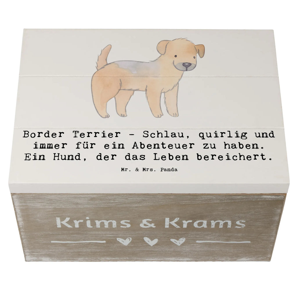 Holzkiste Border Terrier Abenteuer Dekokiste, Holzkiste, Schatzkiste, Erinnerungsbox, Truhe, Geschenkbox, XXL, Erinnerungskiste, Schatulle, Kiste, Geschenkdose, Aufbewahrungsbox, Hund, Hunderasse, Rassehund, Hundebesitzer, Geschenk, Tierfreund, Schenken, Welpe