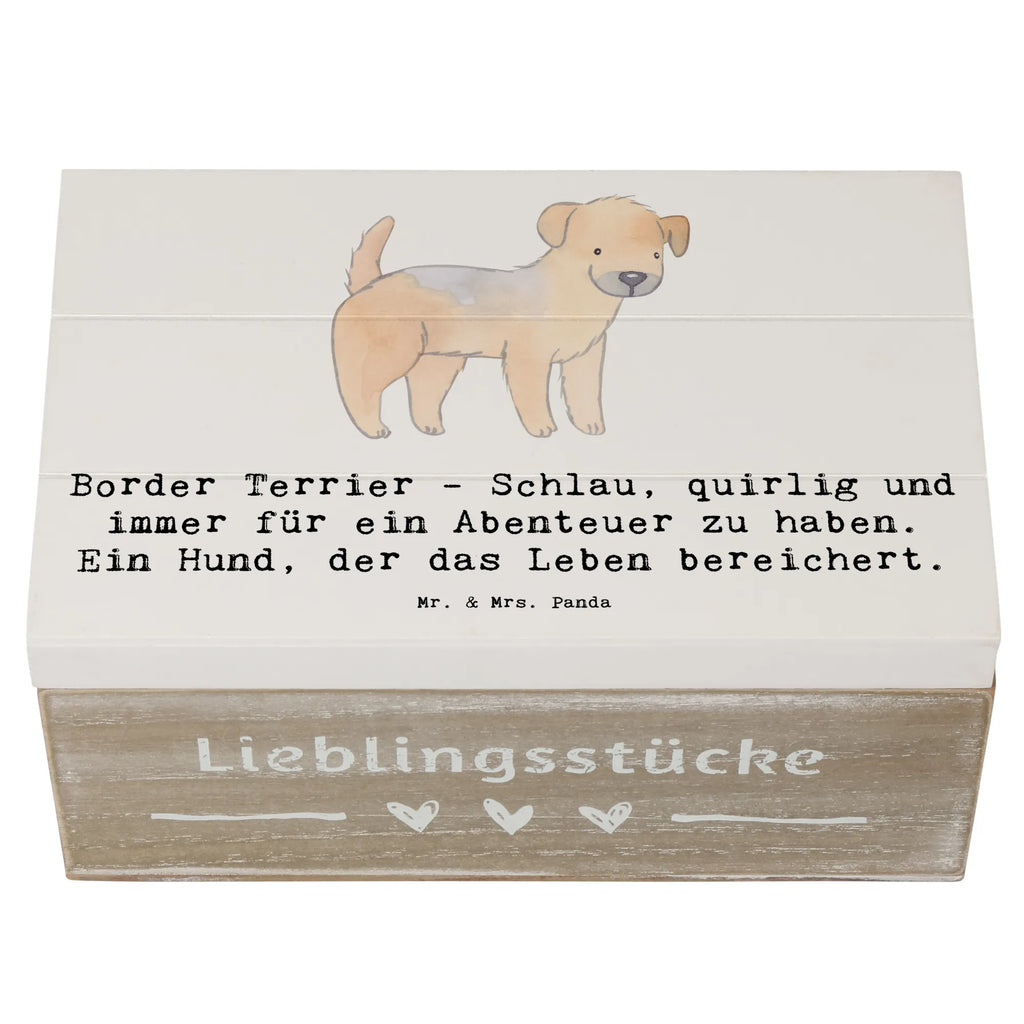 Holzkiste Border Terrier Abenteuer Dekokiste, Holzkiste, Schatzkiste, Erinnerungsbox, Truhe, Geschenkbox, XXL, Erinnerungskiste, Schatulle, Kiste, Geschenkdose, Aufbewahrungsbox, Hund, Hunderasse, Rassehund, Hundebesitzer, Geschenk, Tierfreund, Schenken, Welpe