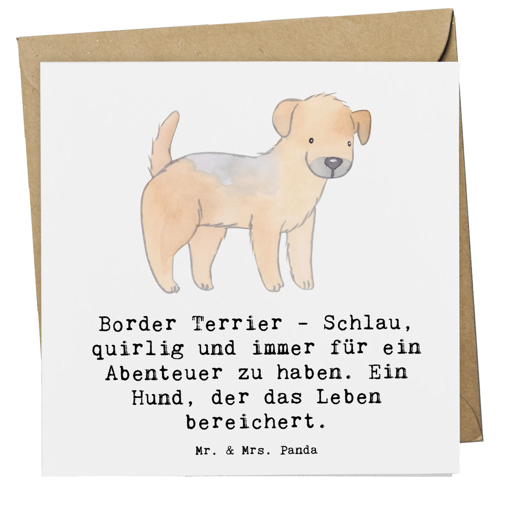 Deluxe Card Border Terrier - Schlau, quirlig und immer für ein Abenteuer zu haben. Ein Hund, der das Leben bereichert. Grußkarte, Karte, Hochwertige Grußkarte, Klappkarte, Hochwertige Klappkarte, Einladungskarte, Geburtstagskarte, Hochzeitskarte, Glückwunschkarte, Hund, Hunderasse, Rassehund, Hundebesitzer, Geschenk, Tierfreund, Schenken, Welpe