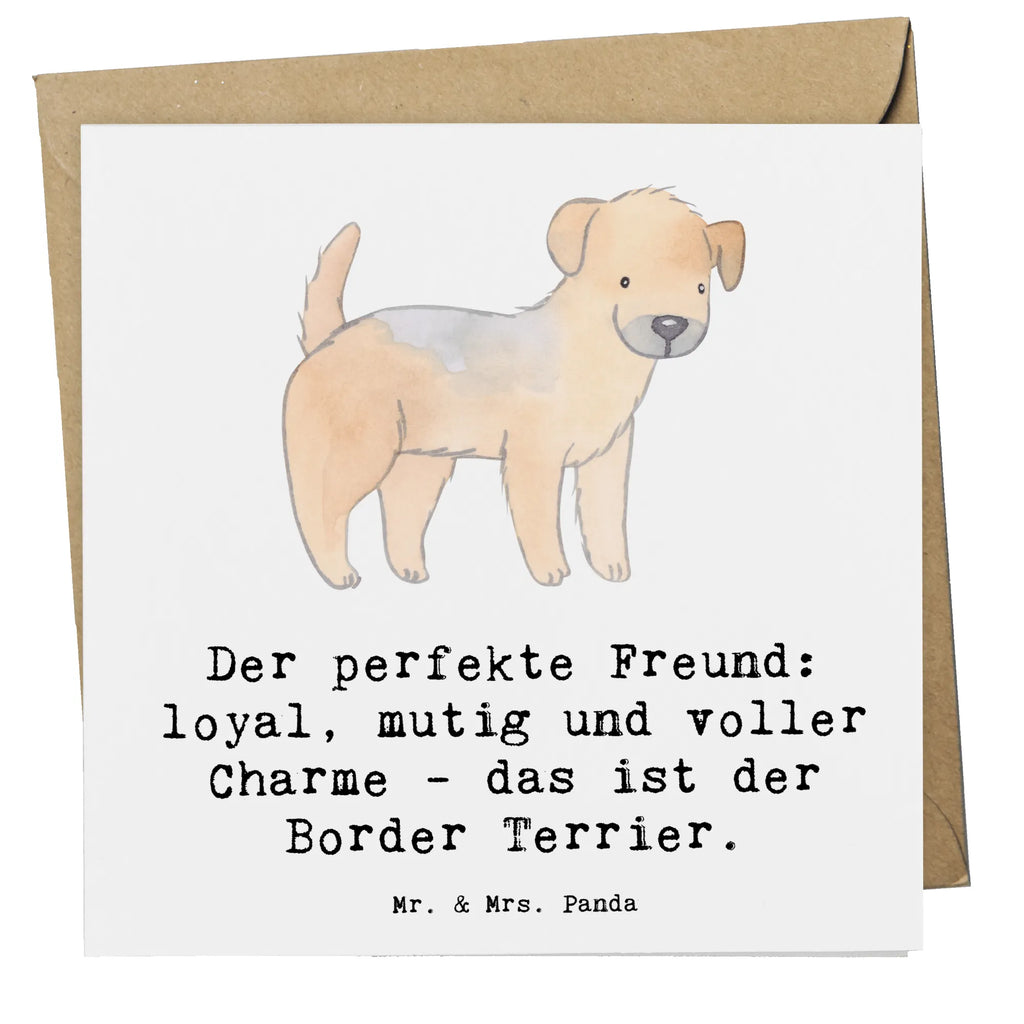 Deluxe Card Der perfekte Freund: loyal, mutig und voller Charme - das ist der Border Terrier. Grußkarte, Karte, Hochwertige Klappkarte, Einladungskarte, Geburtstagskarte, Hochwertige Grußkarte, Glückwunschkarte, Klappkarte, Hochzeitskarte, Hund, Hunderasse, Rassehund, Hundebesitzer, Geschenk, Tierfreund, Schenken, Welpe
