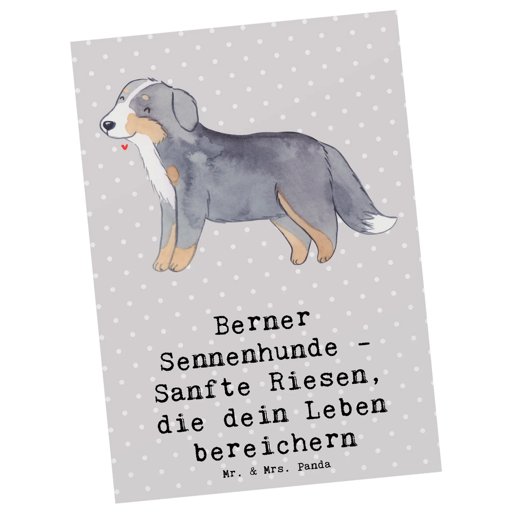 Postcard Berner Sennenhunde - Sanfte Riesen, die dein Leben bereichern Einladung Geburtstag, Postkarte, Grußkarte, Karte, Geschenkkarte, Einladung, Ansichtskarte, Einladungskarten Geburtstag, Einladungskarte, Ansichtskarten, Dankeskarte, Geburtstagskarte, Hund, Hunderasse, Rassehund, Hundebesitzer, Geschenk, Tierfreund, Schenken, Welpe