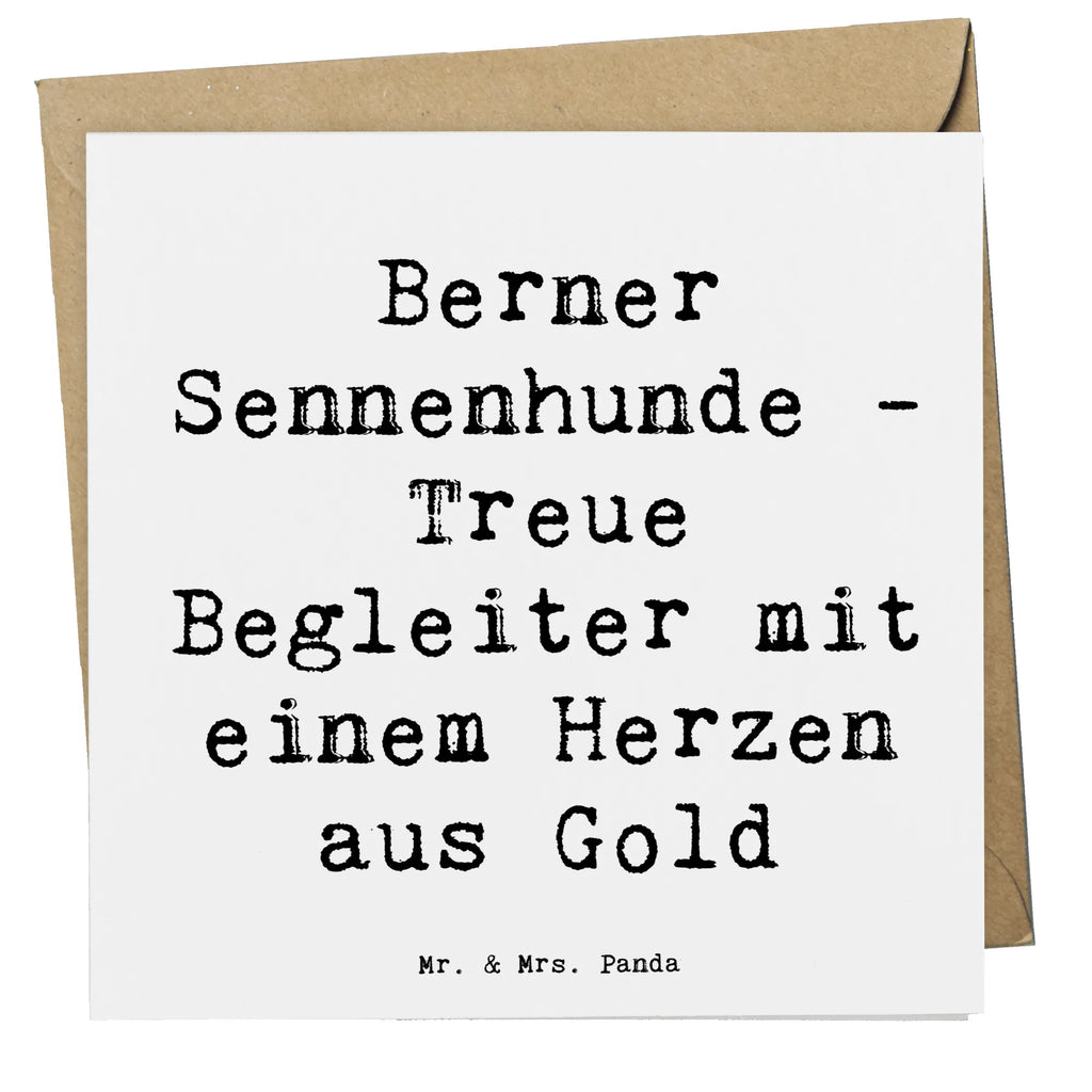 Deluxe Card Saying Berner Sennenhunde - Treue Begleiter mit einem Herzen aus Gold Hochzeitskarte, Klappkarte, Geburtstagskarte, Karte, Glückwunschkarte, Grußkarte, Einladungskarte, Hochwertige Grußkarte, Hochwertige Klappkarte, Hund, Hunderasse, Rassehund, Hundebesitzer, Geschenk, Tierfreund, Schenken, Welpe