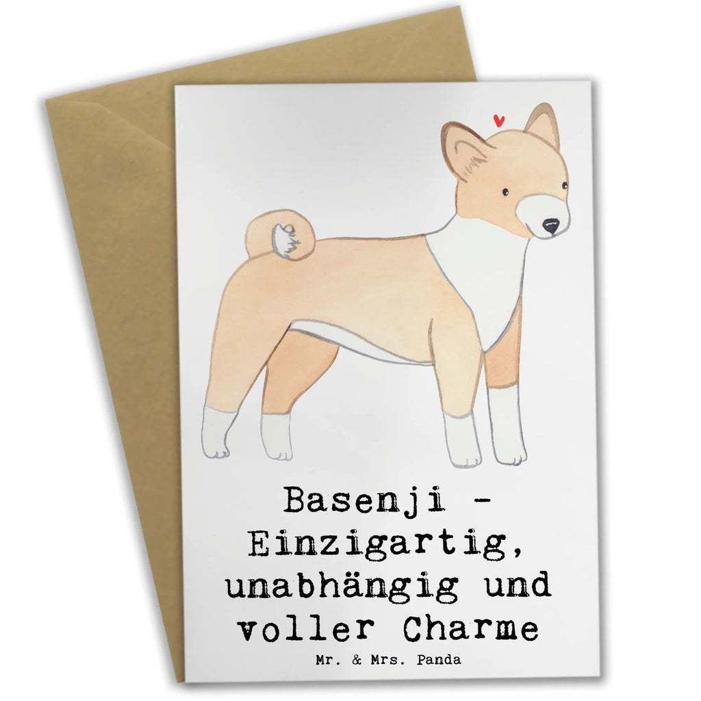 Greetings card Basenji - Einzigartig, unabhängig und voller Charme Glückwunschkarte, Klappkarte, Karte, Geburtstagskarte, Grußkarte, Ansichtskarten, Hochzeitskarte, Einladungskarte, Hund, Hunderasse, Rassehund, Hundebesitzer, Geschenk, Tierfreund, Schenken, Welpe