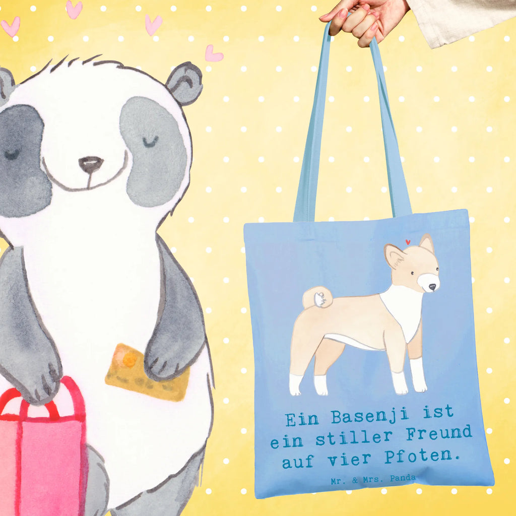 Tote bag Ein Basenji ist ein stiller Freund auf vier Pfoten. Stofftasche, Beutel, Laptoptasche, Tragetasche, Einkaufstasche, Shopper, Schultertasche, Stoffbeutel, Umhängetasche, Tasche, Strandtasche, Jutebeutel, Beuteltasche, Jutetasche, Badetasche, Einkaufstüte, Hund, Hunderasse, Rassehund, Hundebesitzer, Geschenk, Tierfreund, Schenken, Welpe
