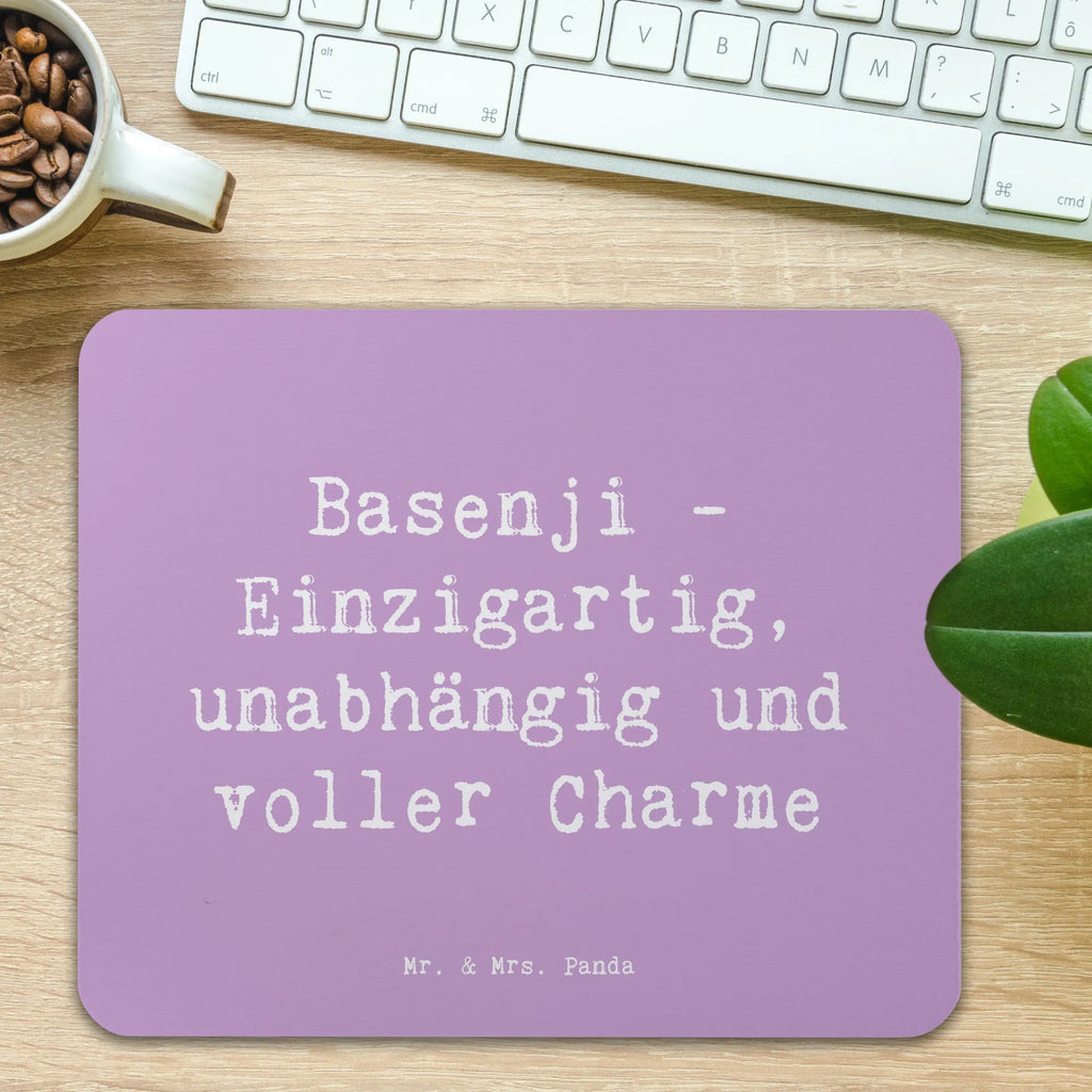 Mouse mat Saying Basenji - Einzigartig, unabhängig und voller Charme PC Zubehör, Arbeitszimmer, Mousepad, Designer Mauspad, Computer zubehör, Büroausstattung, Mauspad, Mausunterlage, Einzigartiges Mauspad, Mauspad Büro, Hund, Hunderasse, Rassehund, Hundebesitzer, Geschenk, Tierfreund, Schenken, Welpe