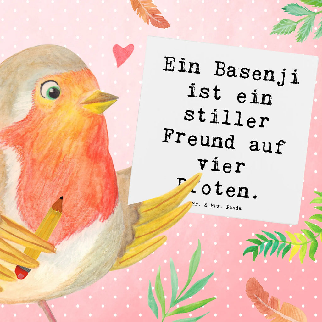 Deluxe Karte Spruch Basenji Freund Hochwertige Grußkarte, Hochwertige Klappkarte, Klappkarte, Karte, Grußkarte, Hochzeitskarte, Einladungskarte, Geburtstagskarte, Glückwunschkarte, Hund, Hunderasse, Rassehund, Hundebesitzer, Geschenk, Tierfreund, Schenken, Welpe