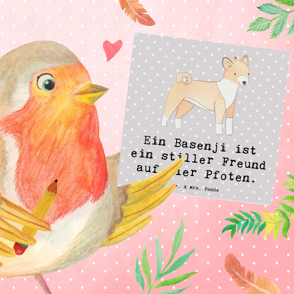 Deluxe Card Ein Basenji ist ein stiller Freund auf vier Pfoten. Einladungskarte, Geburtstagskarte, Hochzeitskarte, Hochwertige Klappkarte, Hochwertige Grußkarte, Grußkarte, Glückwunschkarte, Karte, Klappkarte, Hund, Hunderasse, Rassehund, Hundebesitzer, Geschenk, Tierfreund, Schenken, Welpe