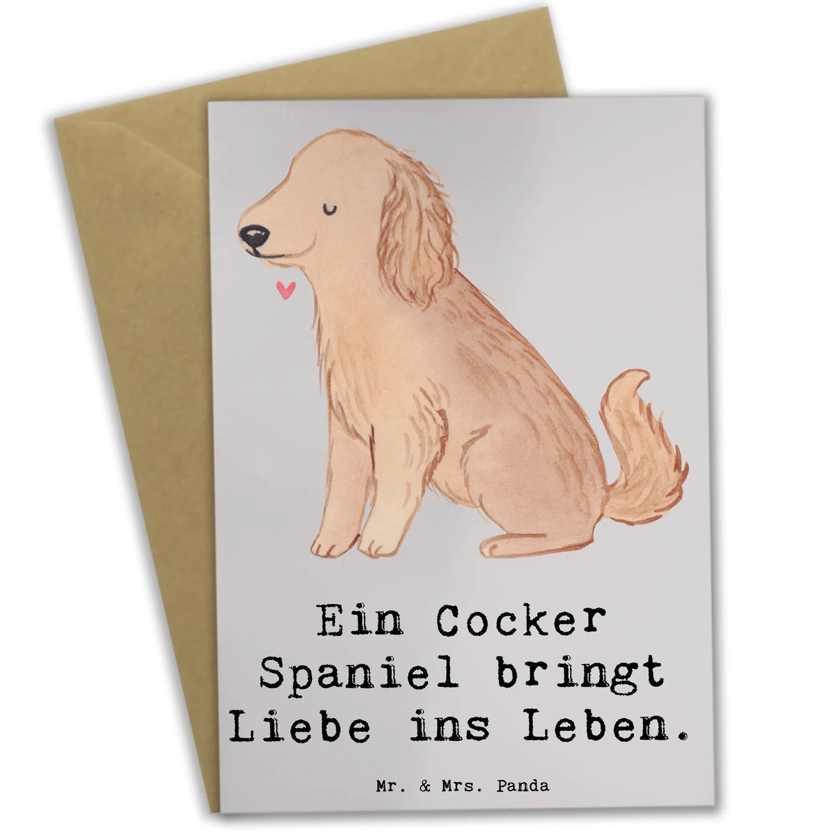 Grußkarte Liebe Cocker Spaniel babykarte, jubiläumskarte, kommunionskarte, dankeskarten, glückwunschkarten, spruchkarte, neujahrskarte, weihnachtskarten, osterkarte, hochzeitskarten, Beileidskarte, Klappkarte, genesungskarte, vatertagskarte, valentinstagskarte, firmungskarte, einladungskarten, Grußkarte, Grußkarten, Glückwunschkarte, abiturkarte, Motivkarte, osterkarten, Hunderasse, Rassehund, Hundebesitzer, Tierfreund, Welpe, Hund, Schenken, Geschenk