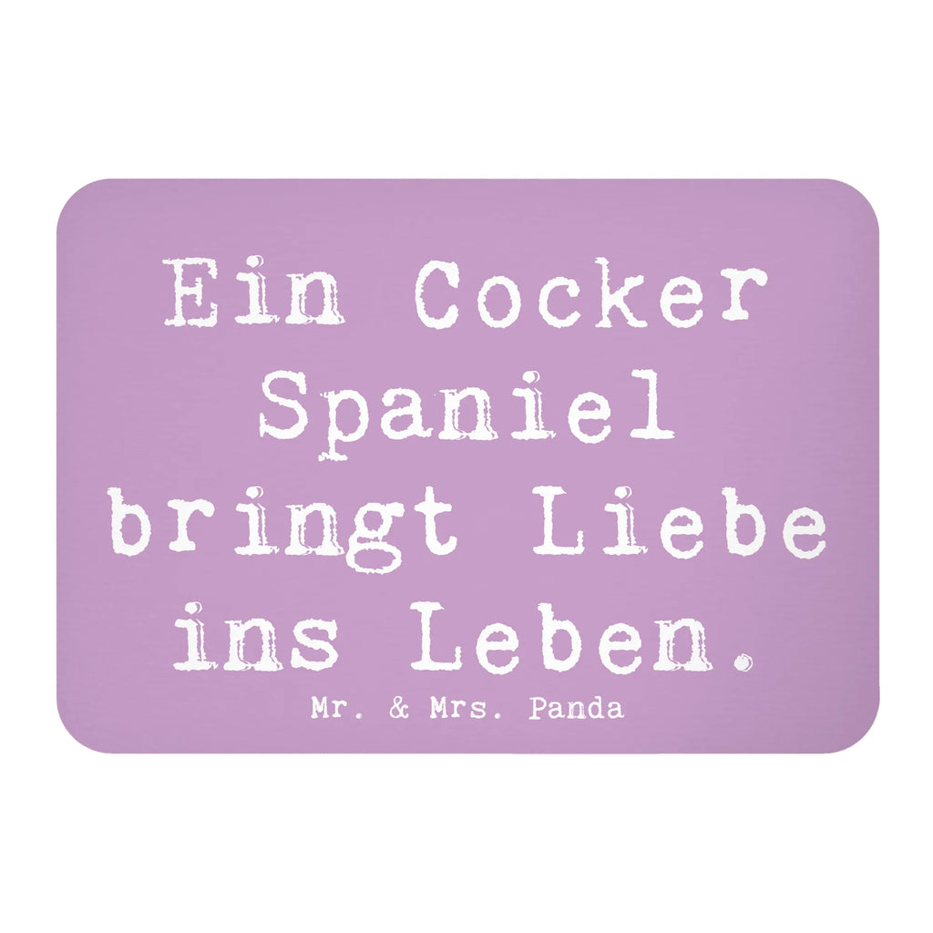 Magnet Saying Ein Cocker Spaniel bringt Liebe ins Leben. Kühlschrankmagnet, Motivmagnete, Kühlschrank Dekoration, Notiz Magnet, Dekomagnet, Pinnwandmagnet, Souvenir Magnet, Whiteboard Magnet, Hund, Hunderasse, Rassehund, Hundebesitzer, Geschenk, Tierfreund, Schenken, Welpe