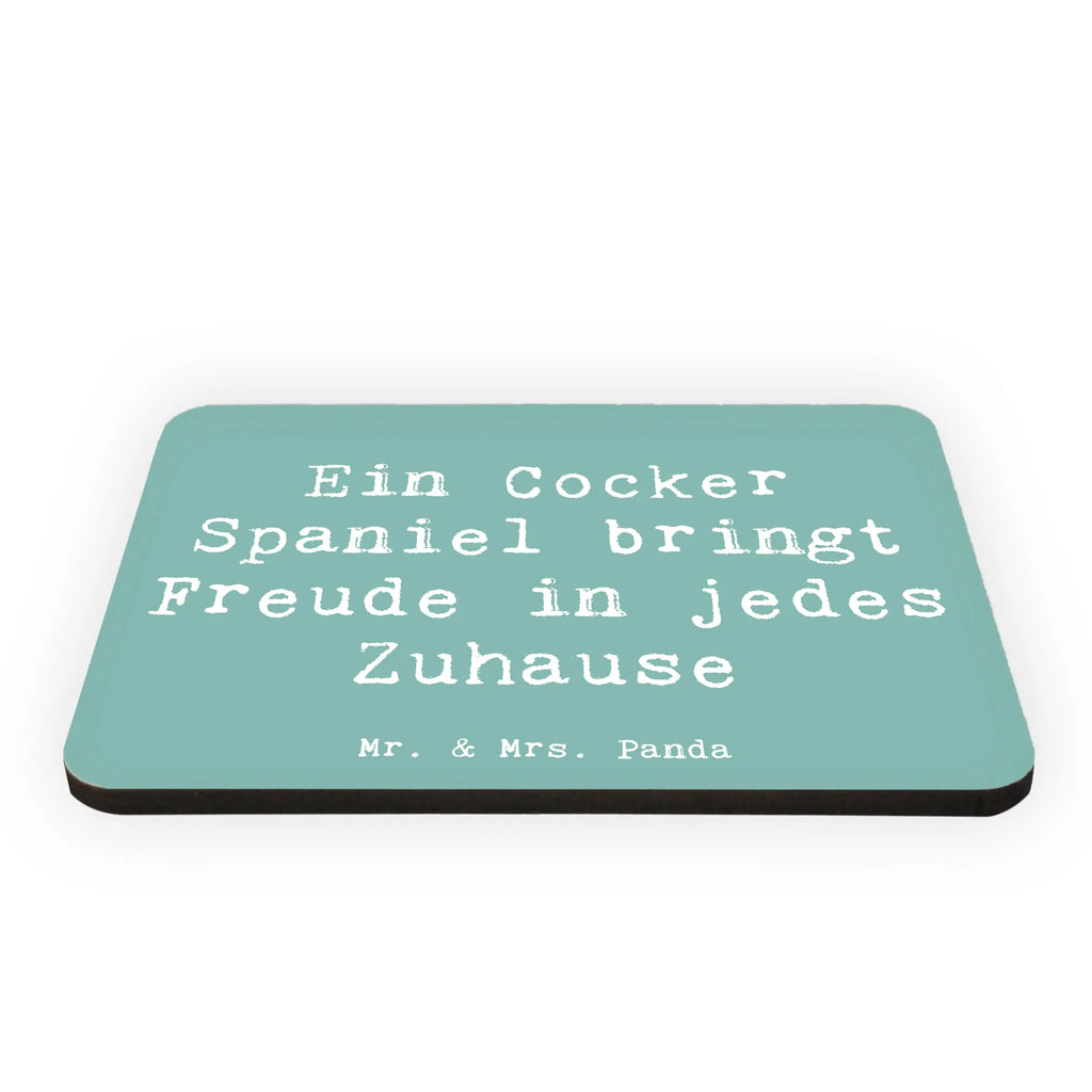 Magnet Saying Ein Cocker Spaniel bringt Freude in jedes Zuhause Souvenir Magnet, Notiz Magnet, Dekomagnet, Pinnwandmagnet, Whiteboard Magnet, Motivmagnete, Kühlschrank Dekoration, Kühlschrankmagnet, Hund, Hunderasse, Rassehund, Hundebesitzer, Geschenk, Tierfreund, Schenken, Welpe