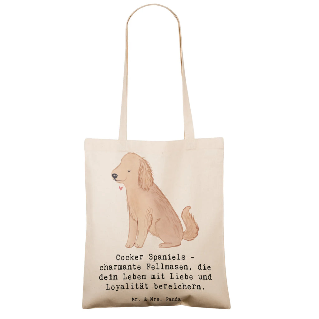 Tote bag Cocker Spaniels - charmante Fellnasen, die dein Leben mit Liebe und Loyalität bereichern. Tasche, Einkaufstüte, Stofftasche, Umhängetasche, Tragetasche, Stoffbeutel, Einkaufstasche, Shopper, Laptoptasche, Badetasche, Beutel, Jutebeutel, Beuteltasche, Strandtasche, Jutetasche, Schultertasche, Hund, Hunderasse, Rassehund, Hundebesitzer, Geschenk, Tierfreund, Schenken, Welpe