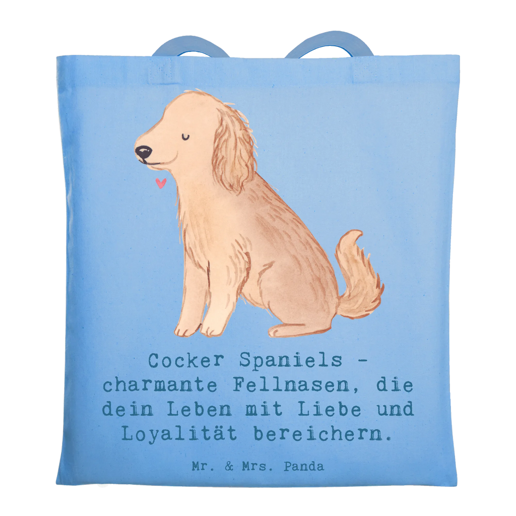 Tote bag Cocker Spaniels - charmante Fellnasen, die dein Leben mit Liebe und Loyalität bereichern. Tasche, Einkaufstüte, Stofftasche, Umhängetasche, Tragetasche, Stoffbeutel, Einkaufstasche, Shopper, Laptoptasche, Badetasche, Beutel, Jutebeutel, Beuteltasche, Strandtasche, Jutetasche, Schultertasche, Hund, Hunderasse, Rassehund, Hundebesitzer, Geschenk, Tierfreund, Schenken, Welpe