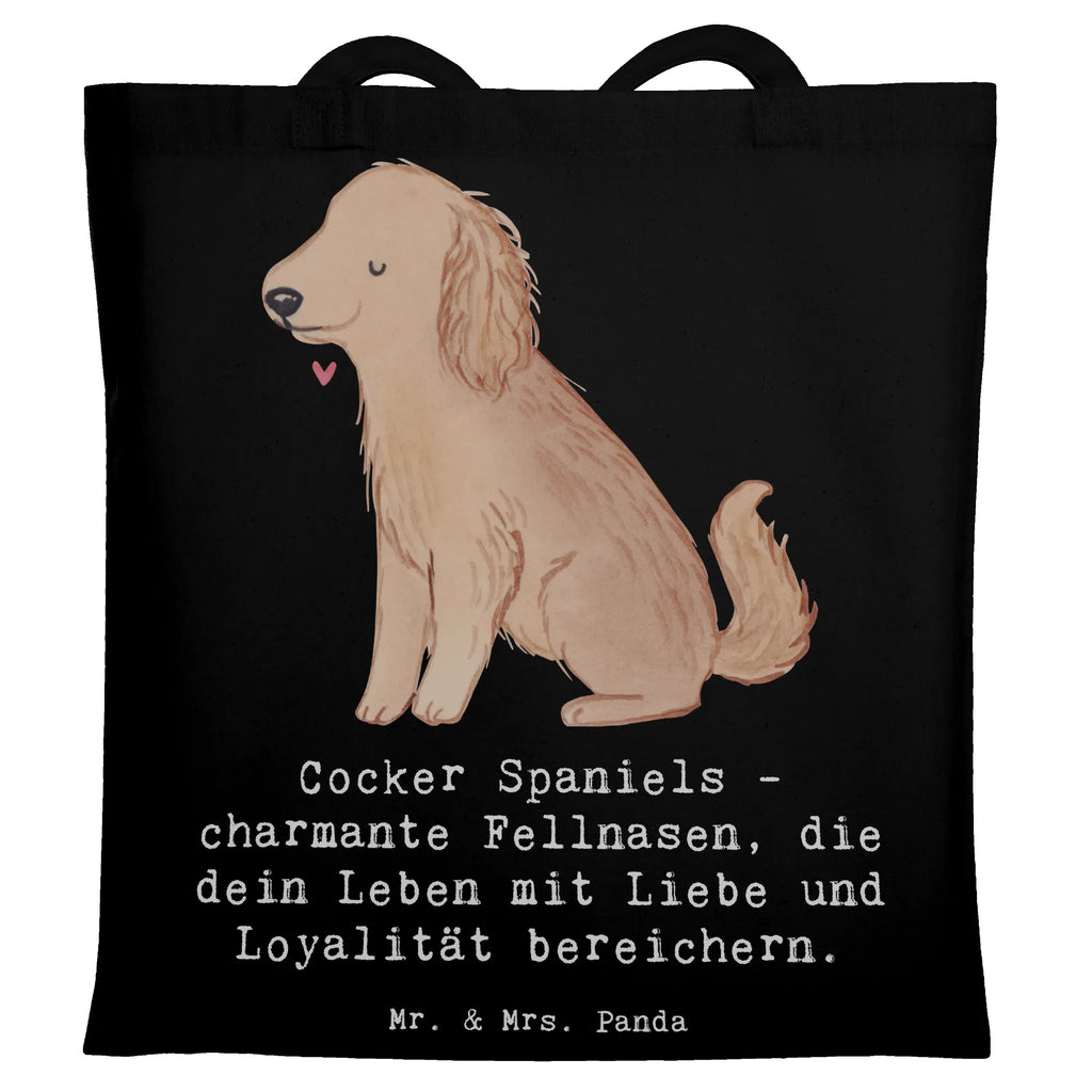 Tote bag Cocker Spaniels - charmante Fellnasen, die dein Leben mit Liebe und Loyalität bereichern. Tasche, Einkaufstüte, Stofftasche, Umhängetasche, Tragetasche, Stoffbeutel, Einkaufstasche, Shopper, Laptoptasche, Badetasche, Beutel, Jutebeutel, Beuteltasche, Strandtasche, Jutetasche, Schultertasche, Hund, Hunderasse, Rassehund, Hundebesitzer, Geschenk, Tierfreund, Schenken, Welpe