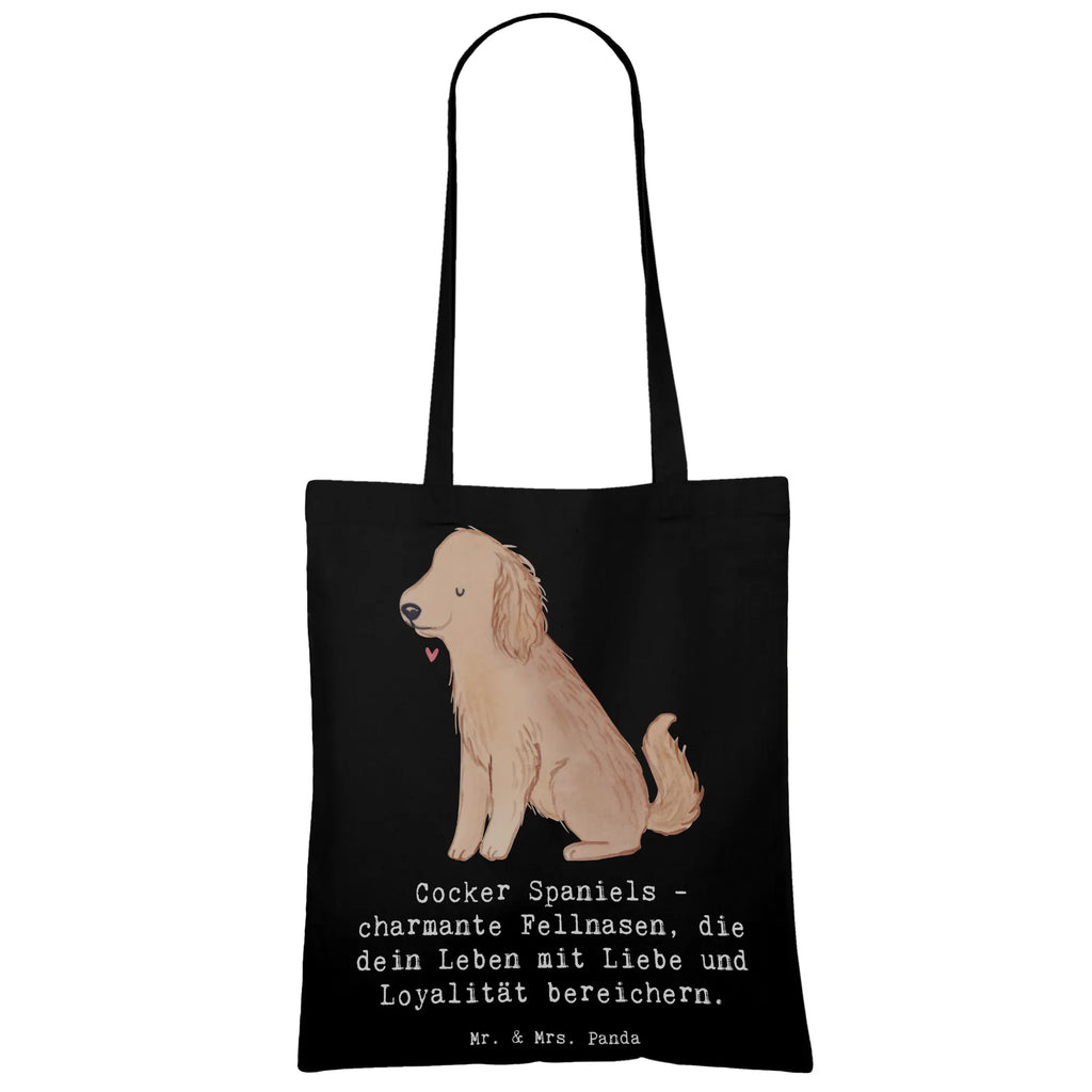 Tote bag Cocker Spaniels - charmante Fellnasen, die dein Leben mit Liebe und Loyalität bereichern. Tasche, Einkaufstüte, Stofftasche, Umhängetasche, Tragetasche, Stoffbeutel, Einkaufstasche, Shopper, Laptoptasche, Badetasche, Beutel, Jutebeutel, Beuteltasche, Strandtasche, Jutetasche, Schultertasche, Hund, Hunderasse, Rassehund, Hundebesitzer, Geschenk, Tierfreund, Schenken, Welpe