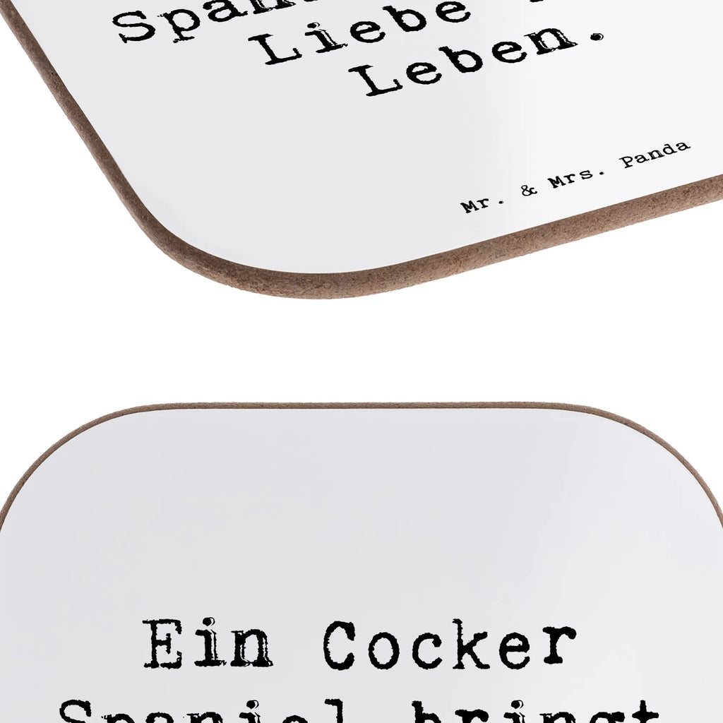 Square coaster Saying Ein Cocker Spaniel bringt Liebe ins Leben. Untersetzer, Holzuntersetzer, Tassen Untersetzer, Getränkeuntersetzer, Glasuntersetzer, Untersetzer Gläser, Bierdeckel, Untersetzer aus Holz, Untersetzer Holz, Untersetzer Design, Korkuntersetzer, Untersetzer für Gläser, Hund, Hunderasse, Rassehund, Hundebesitzer, Geschenk, Tierfreund, Schenken, Welpe