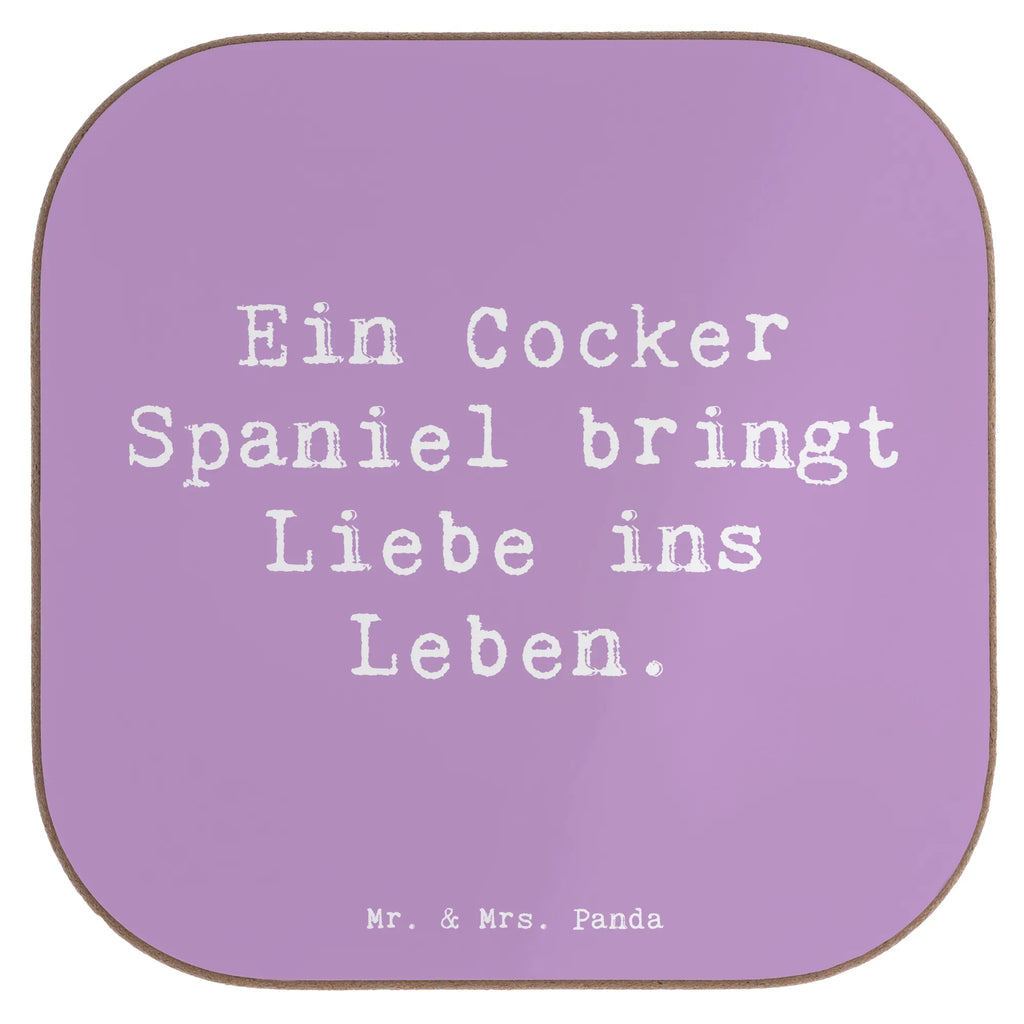 Square coaster Saying Ein Cocker Spaniel bringt Liebe ins Leben. Untersetzer, Holzuntersetzer, Tassen Untersetzer, Getränkeuntersetzer, Glasuntersetzer, Untersetzer Gläser, Bierdeckel, Untersetzer aus Holz, Untersetzer Holz, Untersetzer Design, Korkuntersetzer, Untersetzer für Gläser, Hund, Hunderasse, Rassehund, Hundebesitzer, Geschenk, Tierfreund, Schenken, Welpe