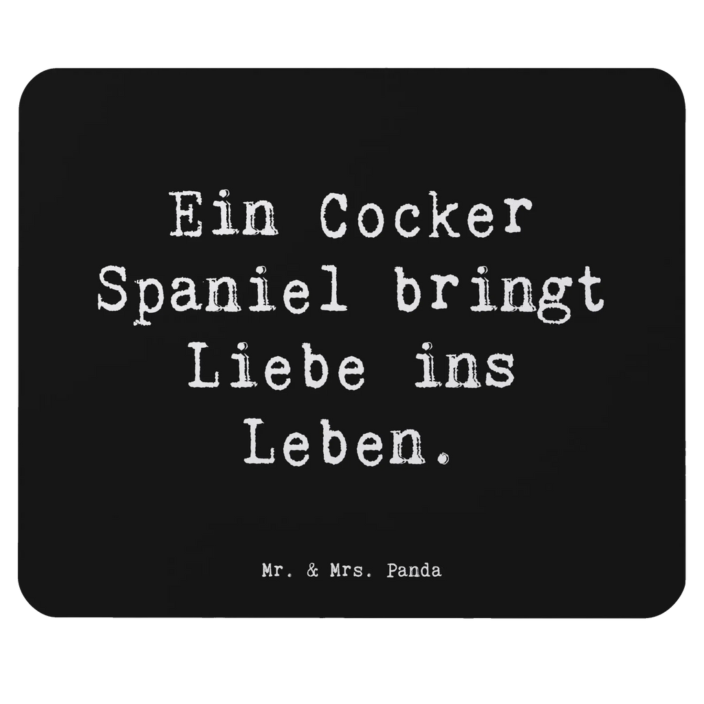 Mouse mat Saying Ein Cocker Spaniel bringt Liebe ins Leben. Arbeitszimmer, Mauspad, Mauspad Büro, Büroausstattung, Einzigartiges Mauspad, Designer Mauspad, PC Zubehör, Mousepad, Computer zubehör, Mausunterlage, Hund, Hunderasse, Rassehund, Hundebesitzer, Geschenk, Tierfreund, Schenken, Welpe