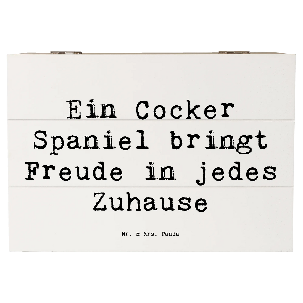 Holzkiste Spruch Cocker Spaniel Freude Erinnerungskiste, Schatzkiste, Aufbewahrungsbox, Geschenkdose, Truhe, Dekokiste, Schatulle, XXL, Kiste, Geschenkbox, Erinnerungsbox, Holzkiste, Hund, Hunderasse, Rassehund, Hundebesitzer, Geschenk, Tierfreund, Schenken, Welpe