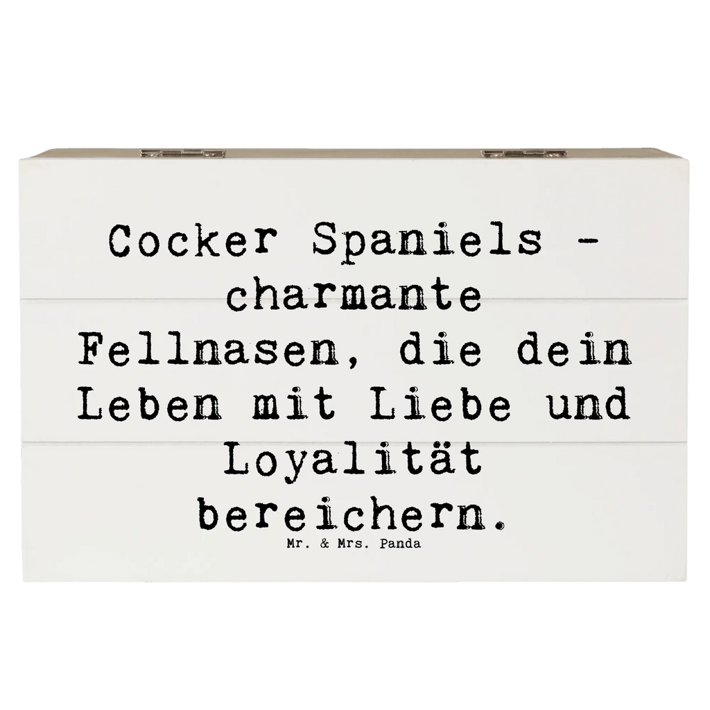 Holzkiste Spruch Cocker Spaniel Liebe Truhe, Kiste, Erinnerungskiste, Schatulle, Dekokiste, Geschenkdose, XXL, Geschenkbox, Holzkiste, Aufbewahrungsbox, Schatzkiste, Erinnerungsbox, Hund, Hunderasse, Rassehund, Hundebesitzer, Geschenk, Tierfreund, Schenken, Welpe