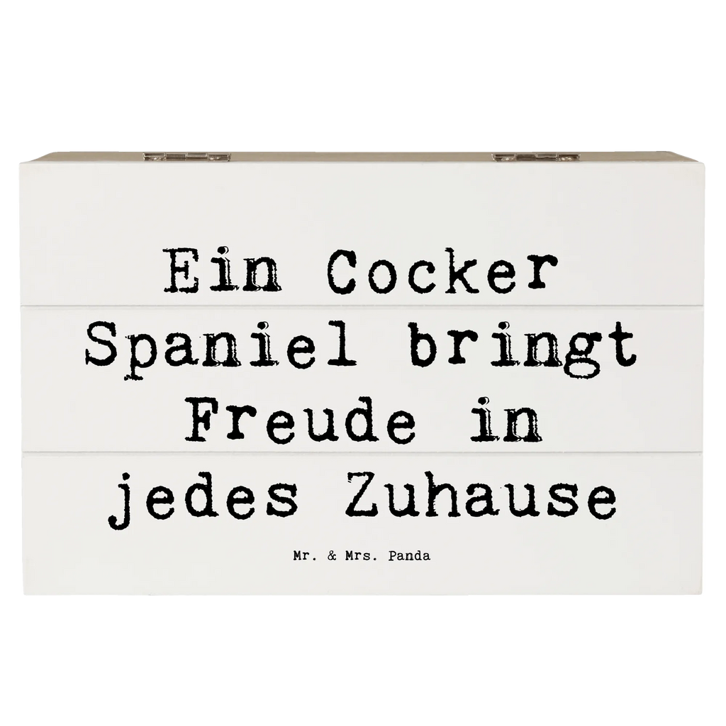 Holzkiste Spruch Cocker Spaniel Freude Erinnerungskiste, Schatzkiste, Aufbewahrungsbox, Geschenkdose, Truhe, Dekokiste, Schatulle, XXL, Kiste, Geschenkbox, Erinnerungsbox, Holzkiste, Hund, Hunderasse, Rassehund, Hundebesitzer, Geschenk, Tierfreund, Schenken, Welpe