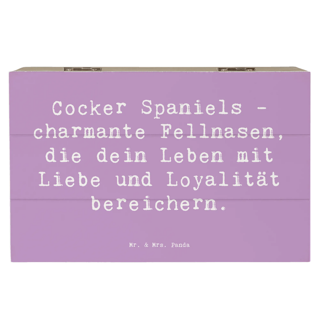 Holzkiste Spruch Cocker Spaniel Liebe Truhe, Kiste, Erinnerungskiste, Schatulle, Dekokiste, Geschenkdose, XXL, Geschenkbox, Holzkiste, Aufbewahrungsbox, Schatzkiste, Erinnerungsbox, Hund, Hunderasse, Rassehund, Hundebesitzer, Geschenk, Tierfreund, Schenken, Welpe